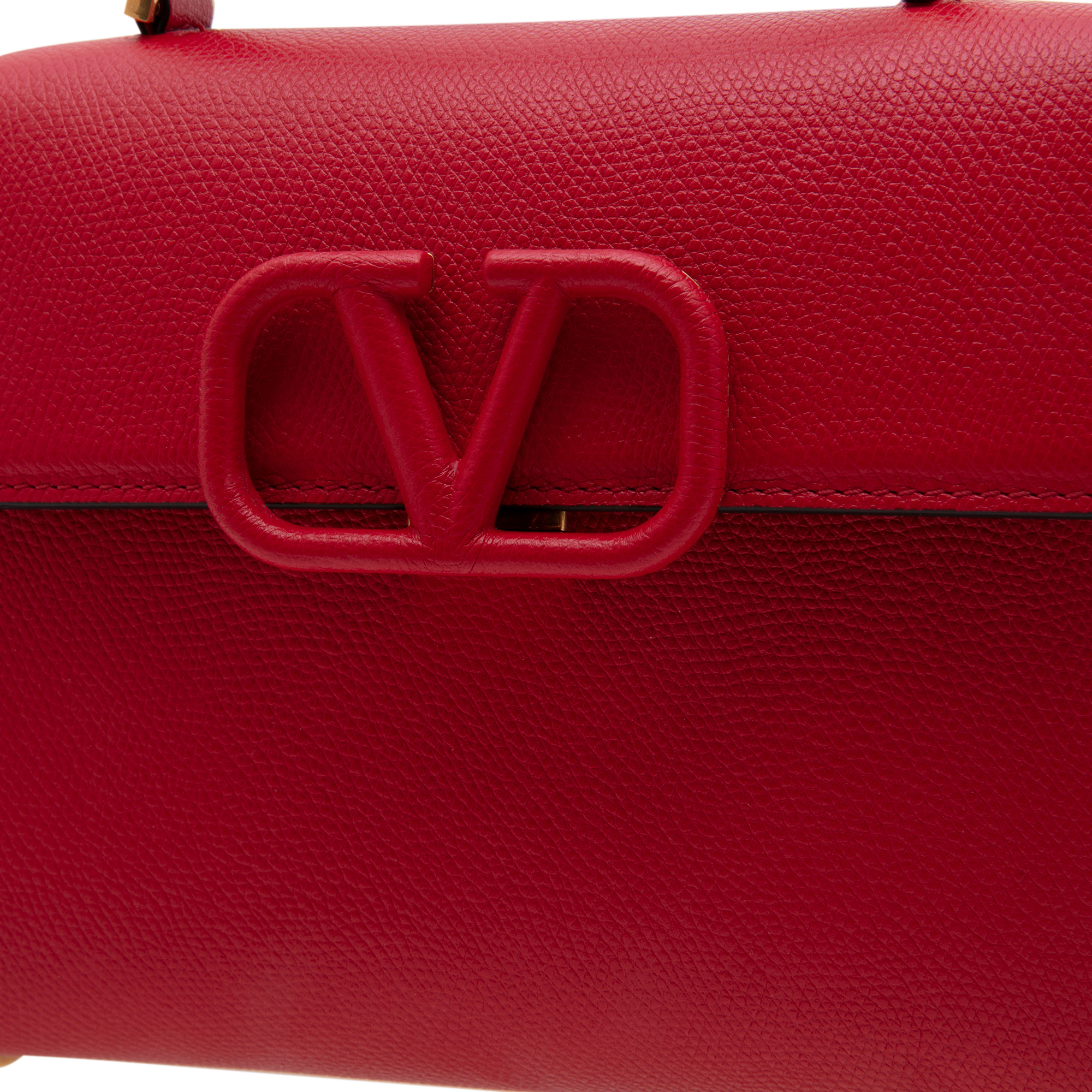 

Leather bag, Red