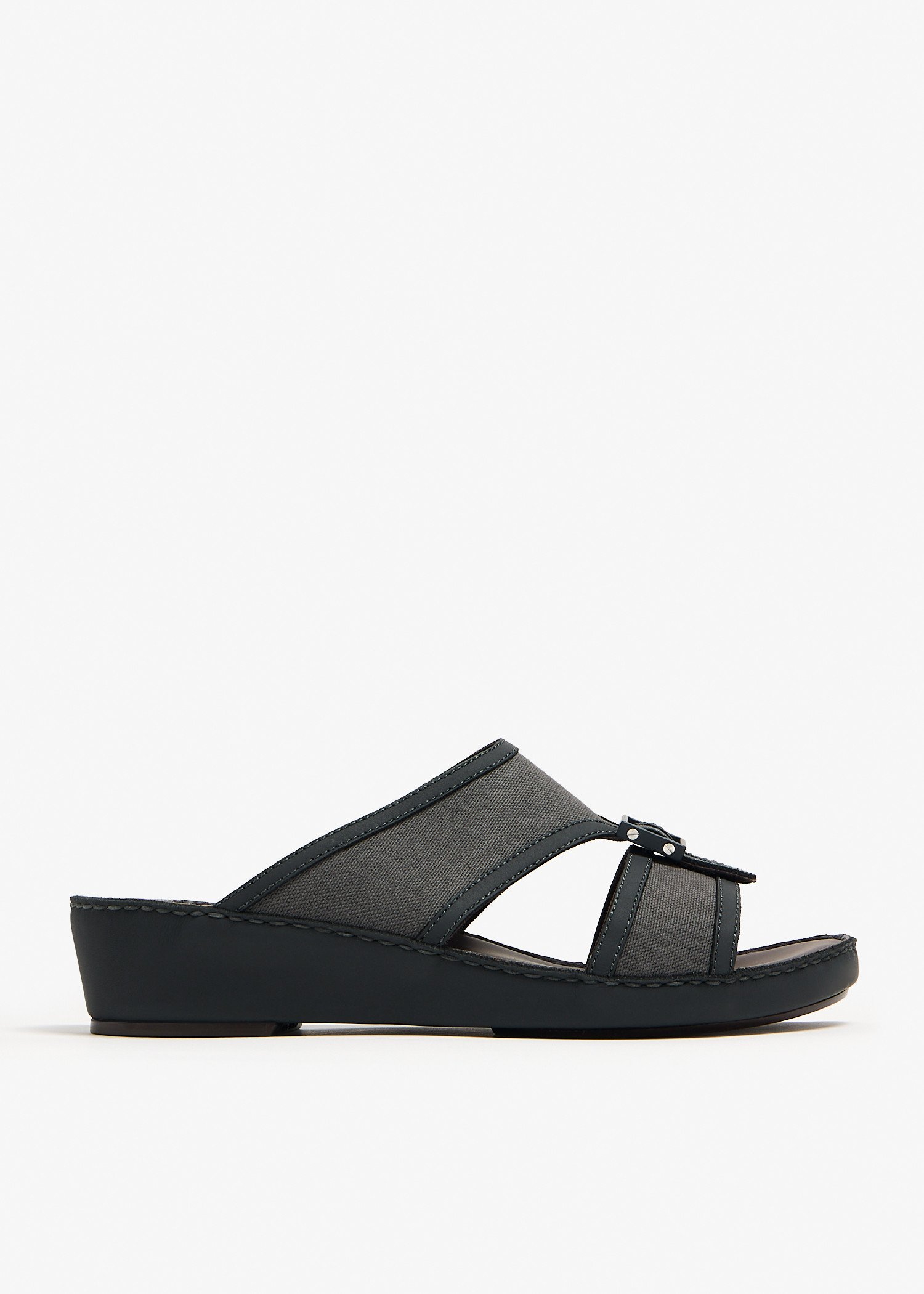 

Quadratura textile sandals, Grey