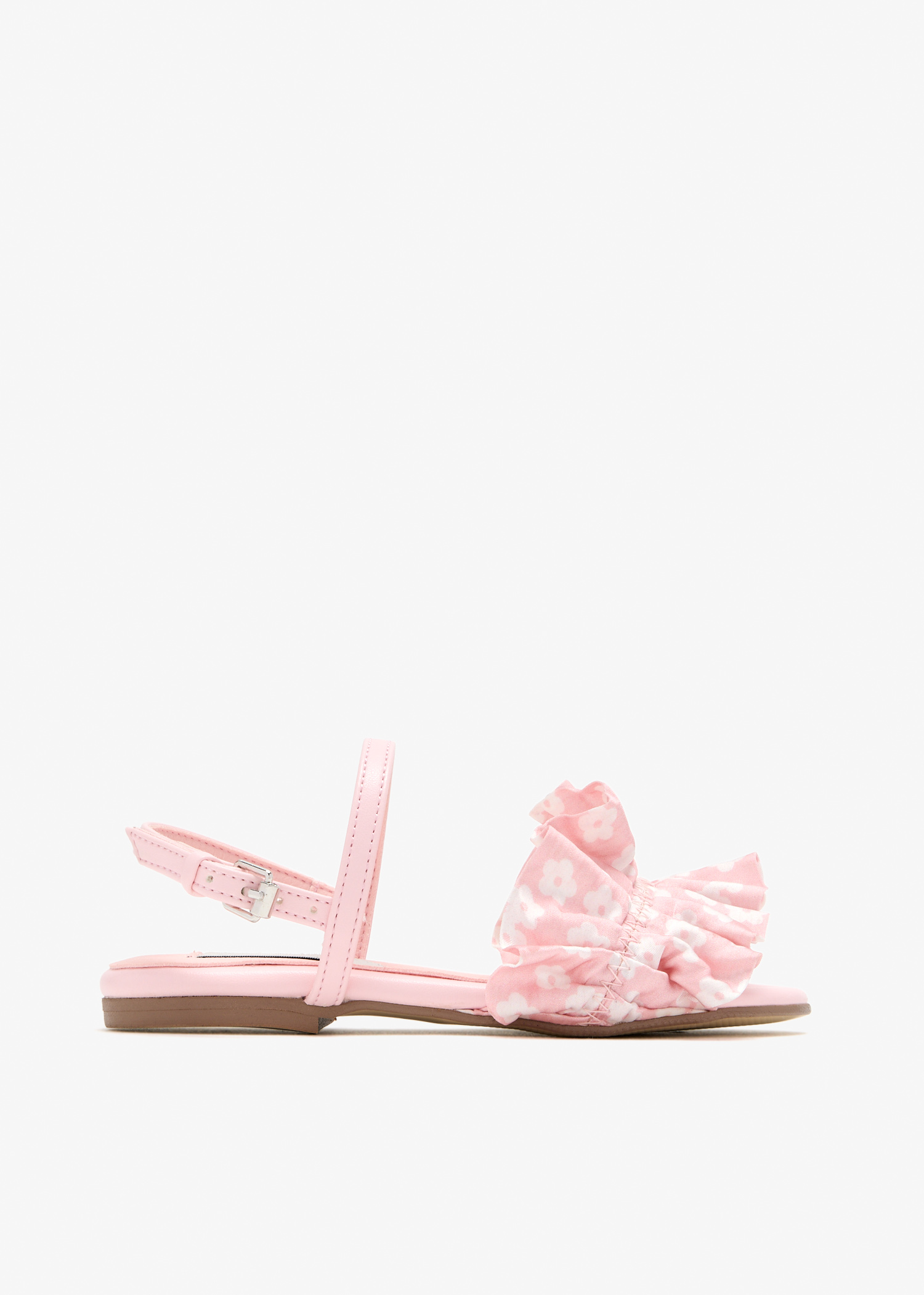 

Ruffled sandals, Pink