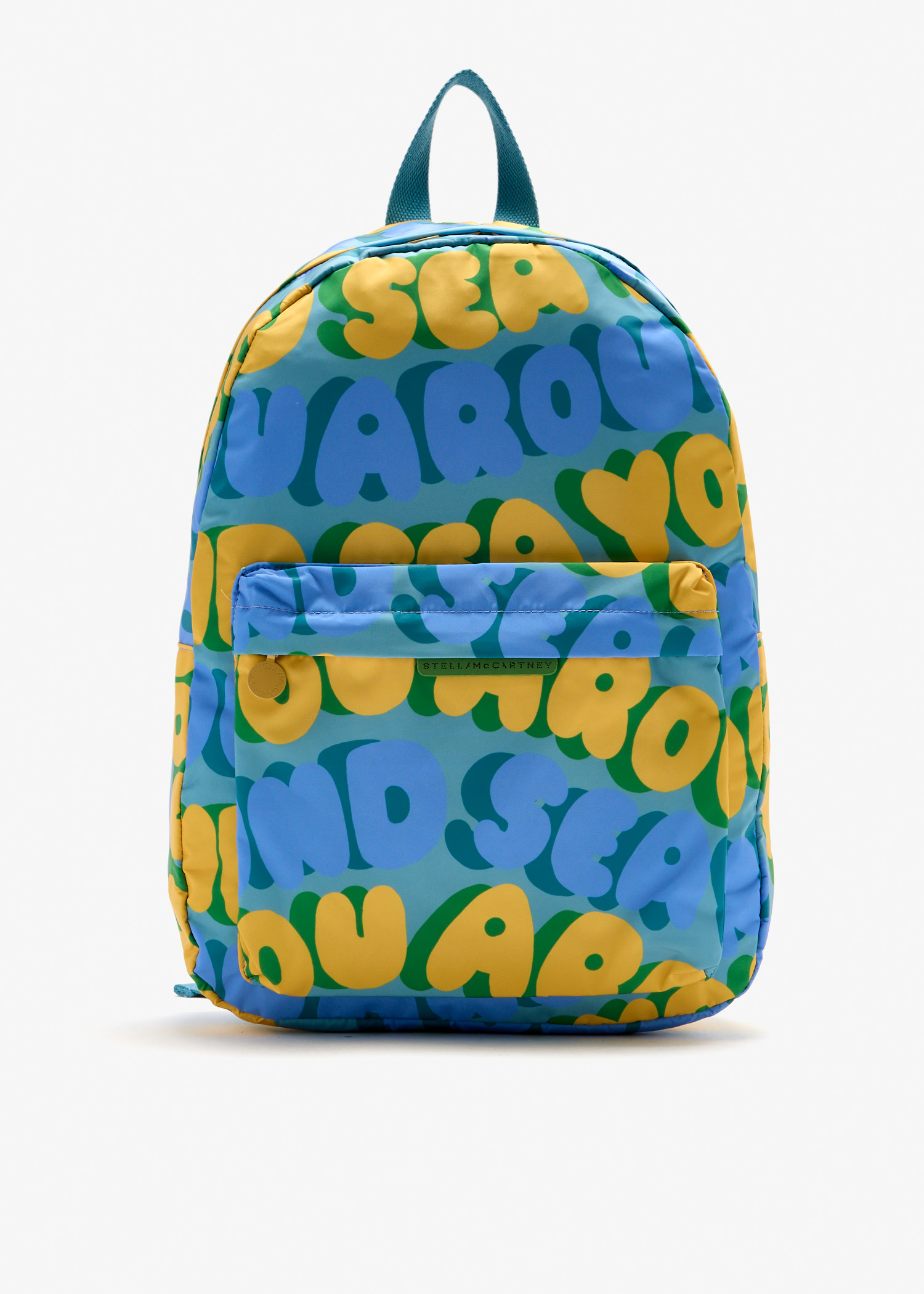 

Slogan graphic backpack, Blue