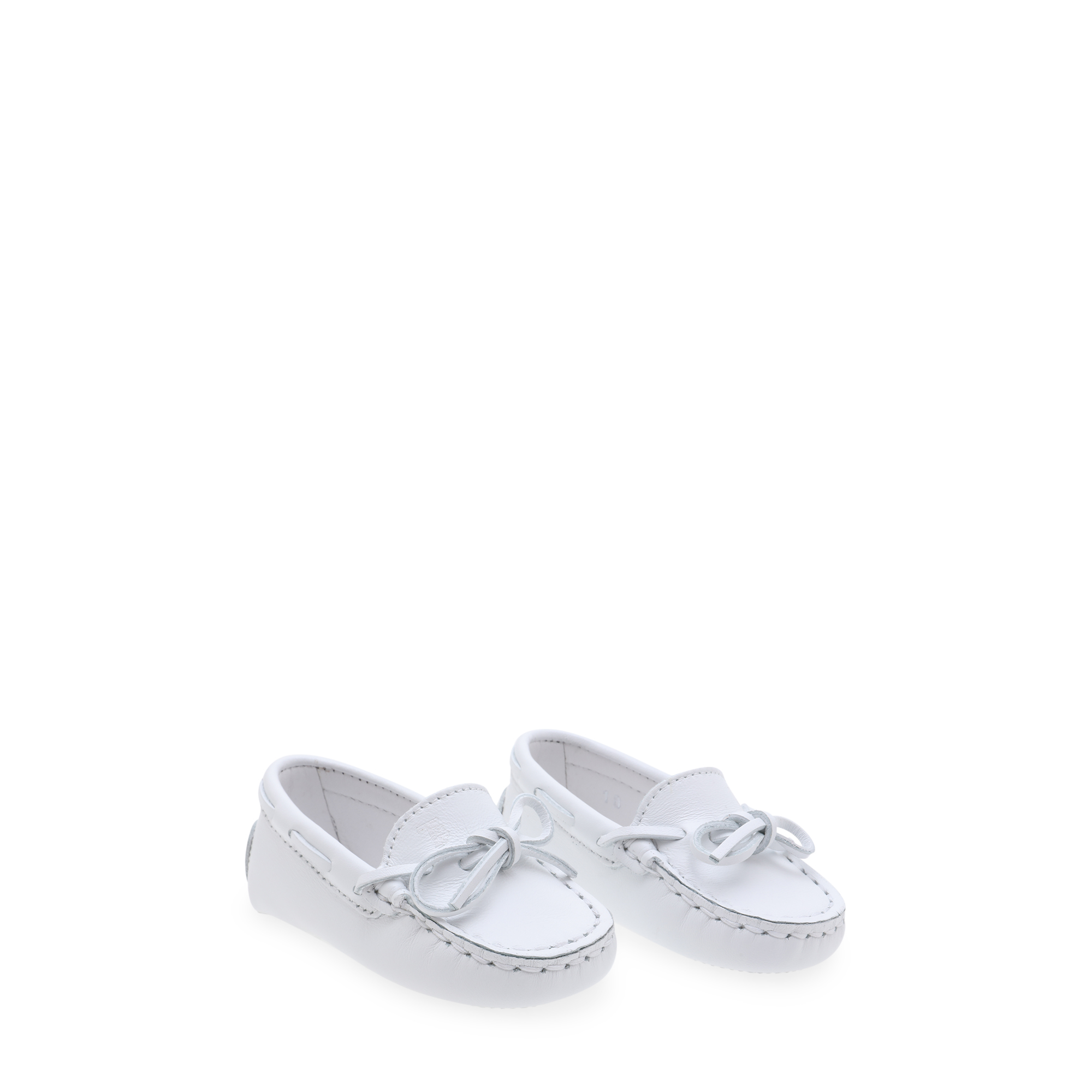 

Leather moccasins, White