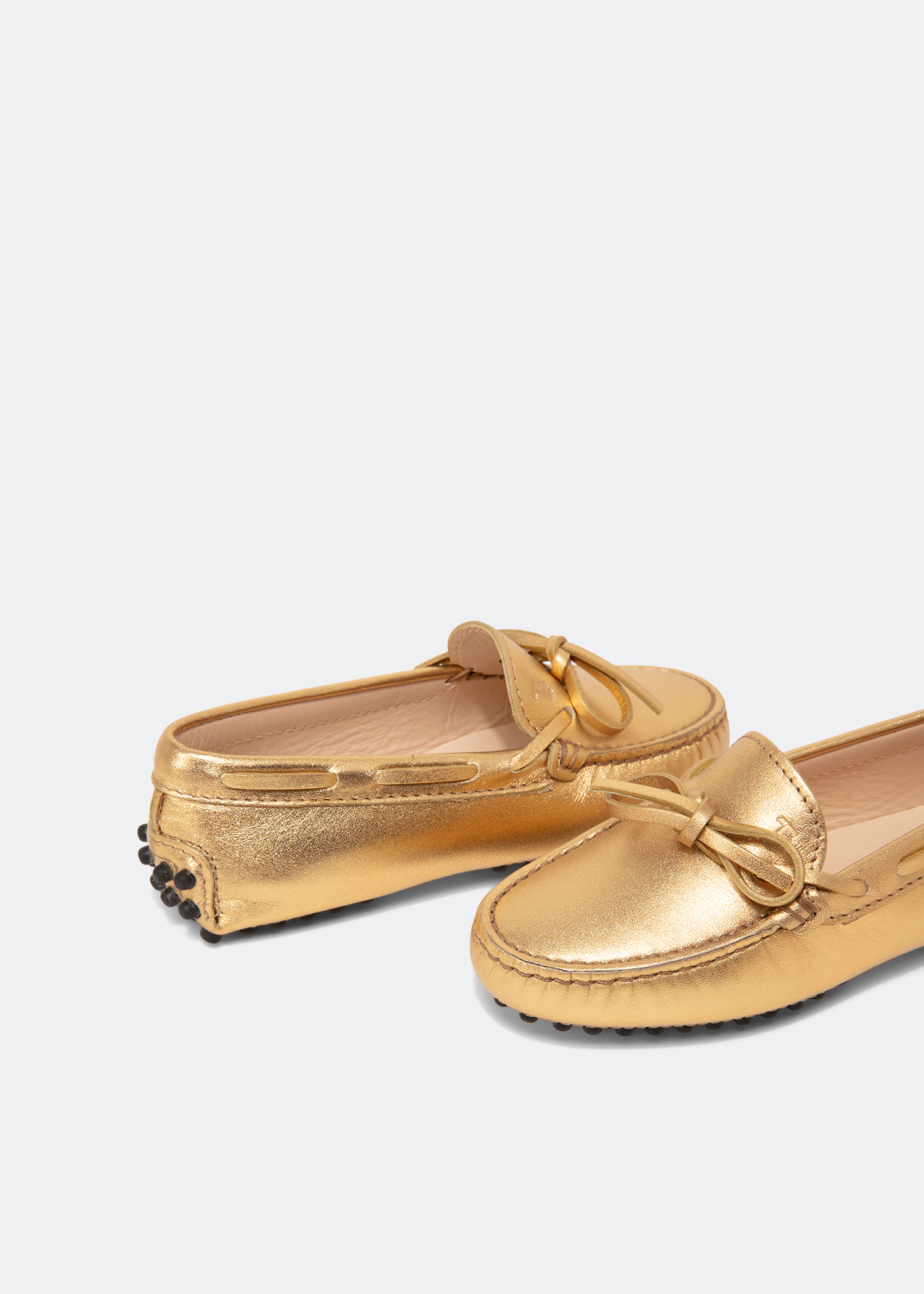 

Gommini leather moccasins, Gold