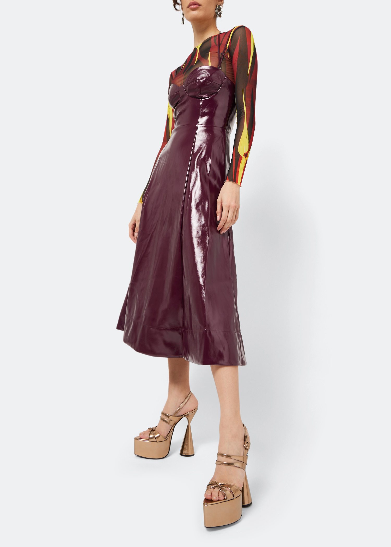 

Belle platform sandals, Gold