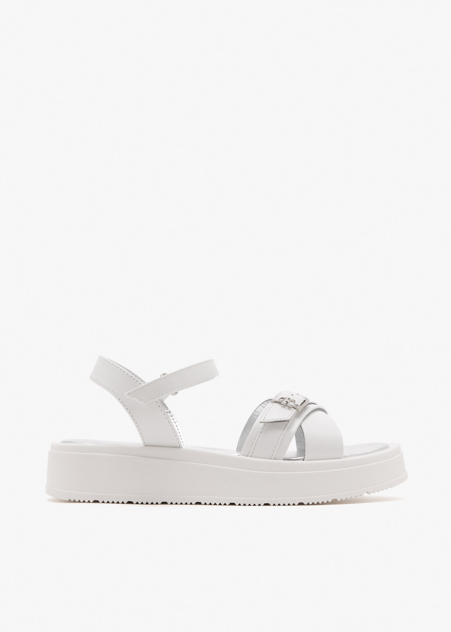 

1047 velcro sandals, White