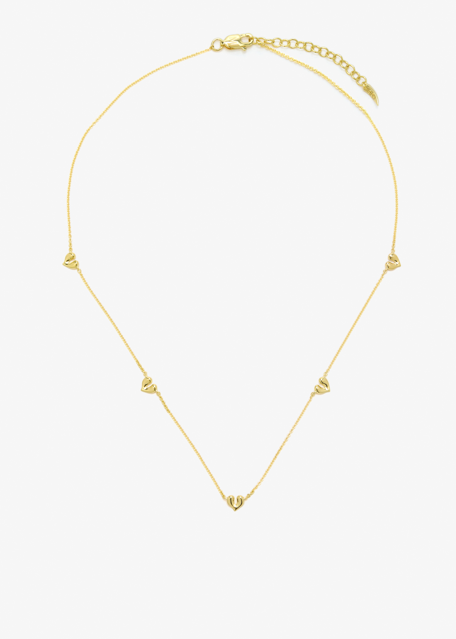 

Molten Heart mini charm choker, Gold