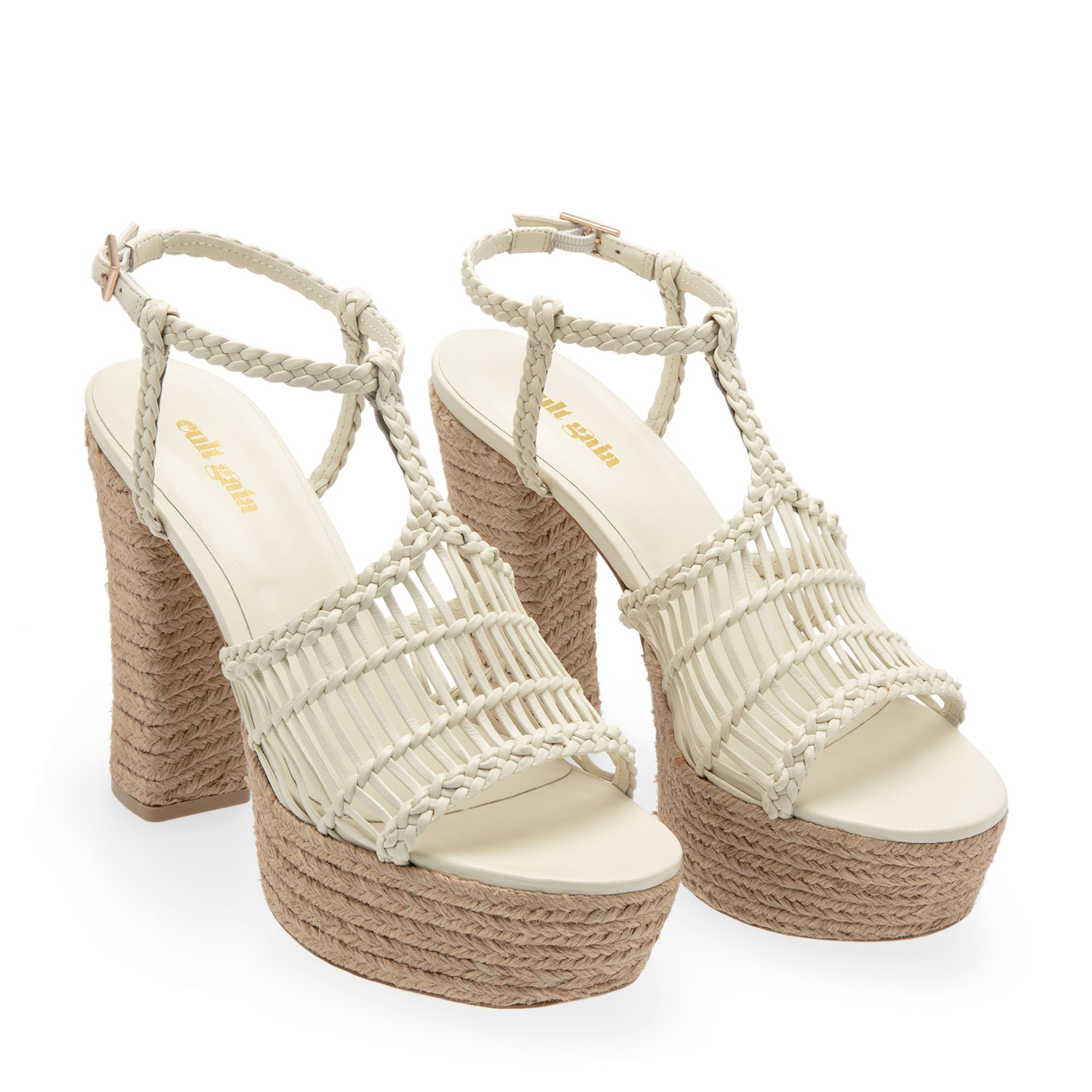 

Thea platform sandals, White