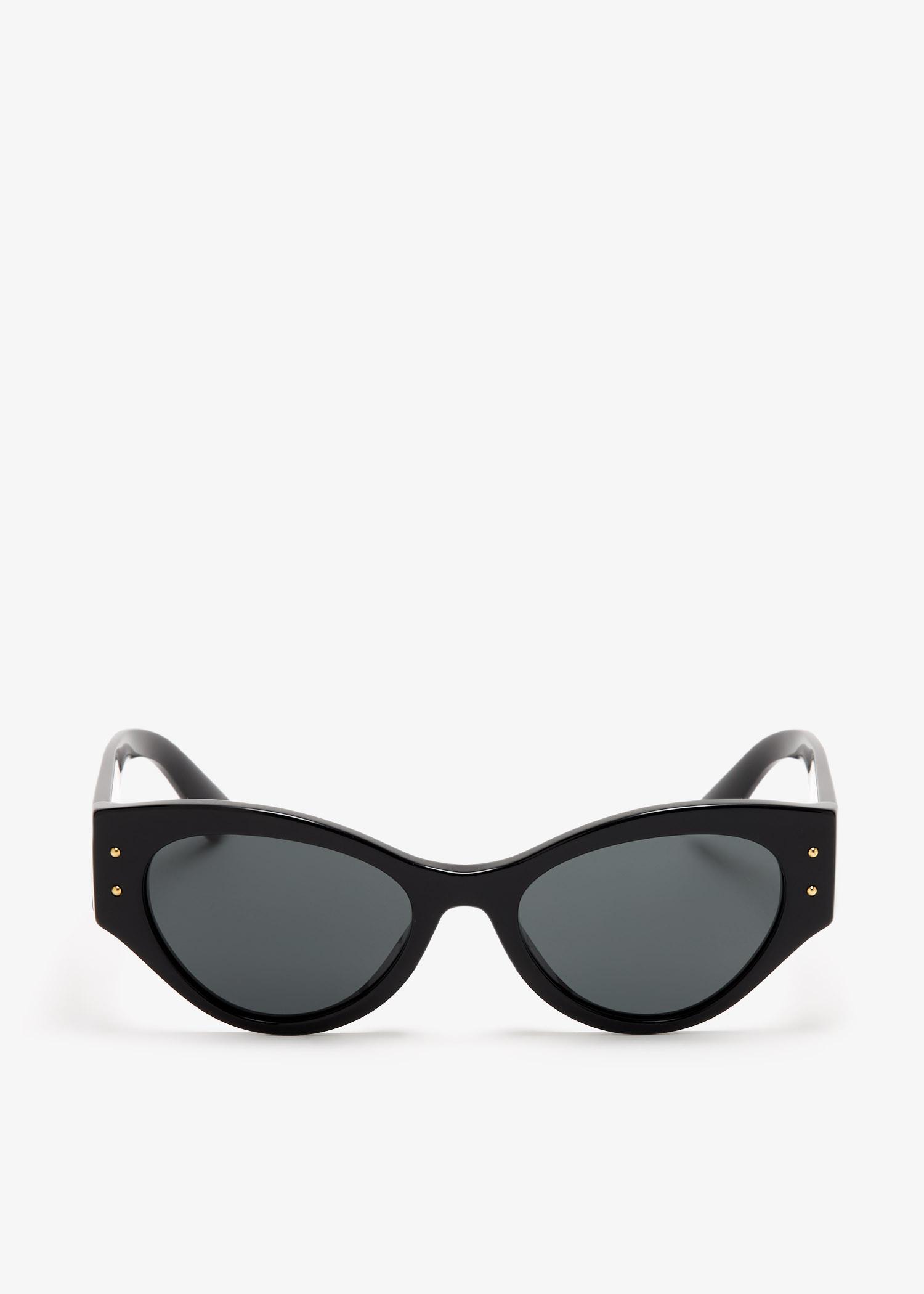 

DG logo plaque sunglasses, Black