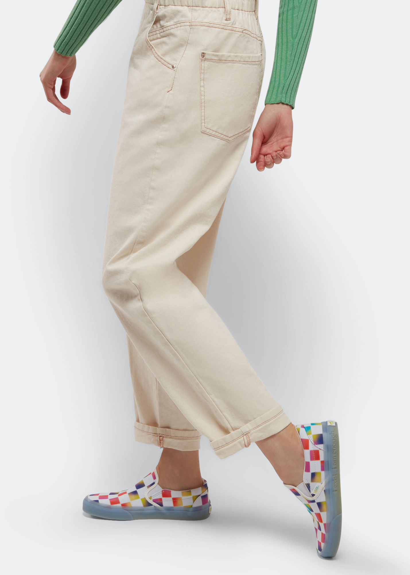 

Classic slip-on sneakers, White