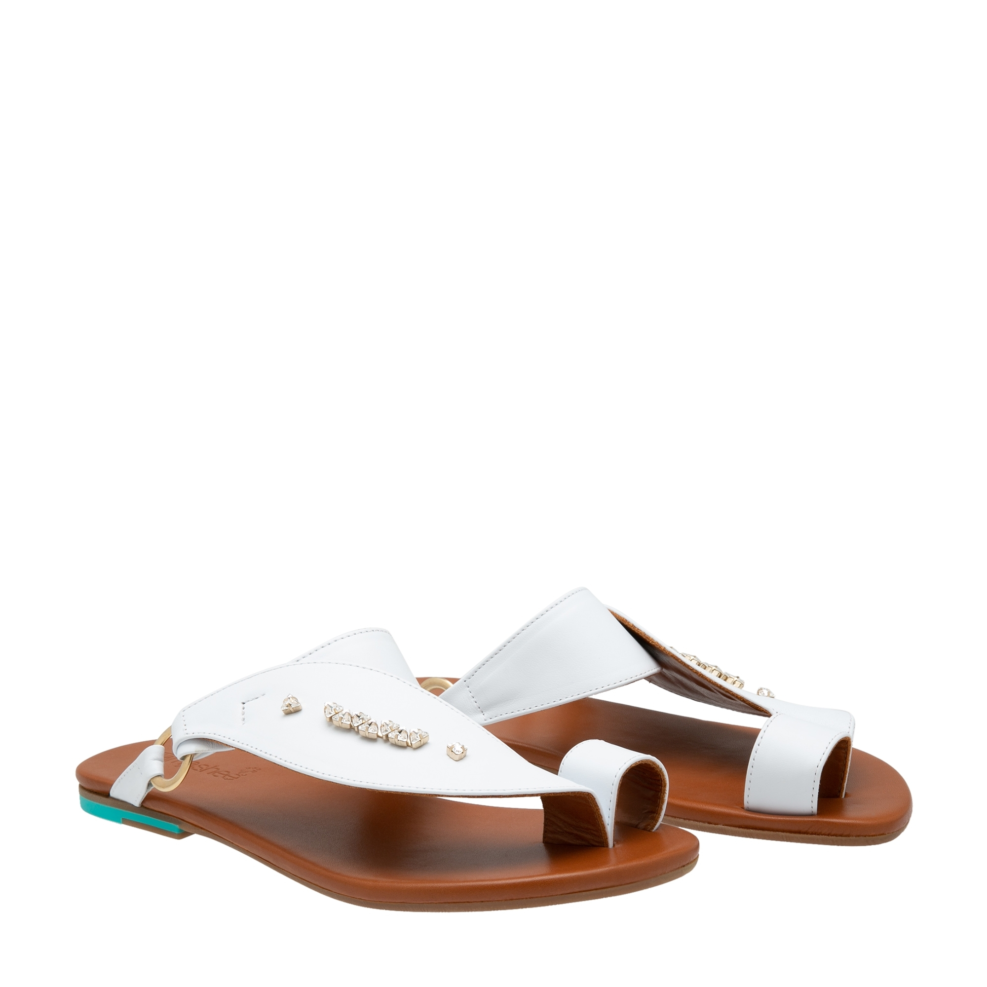 

Gassah sandals, White