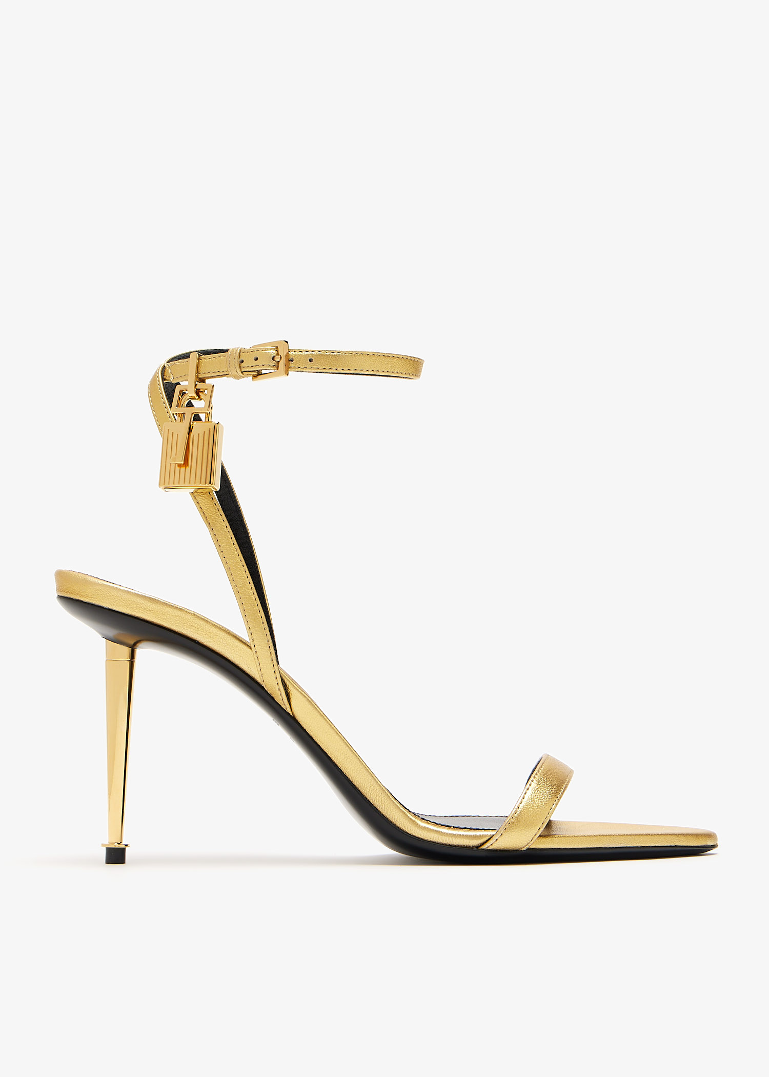 

Padlock naked sandals, Multicolored