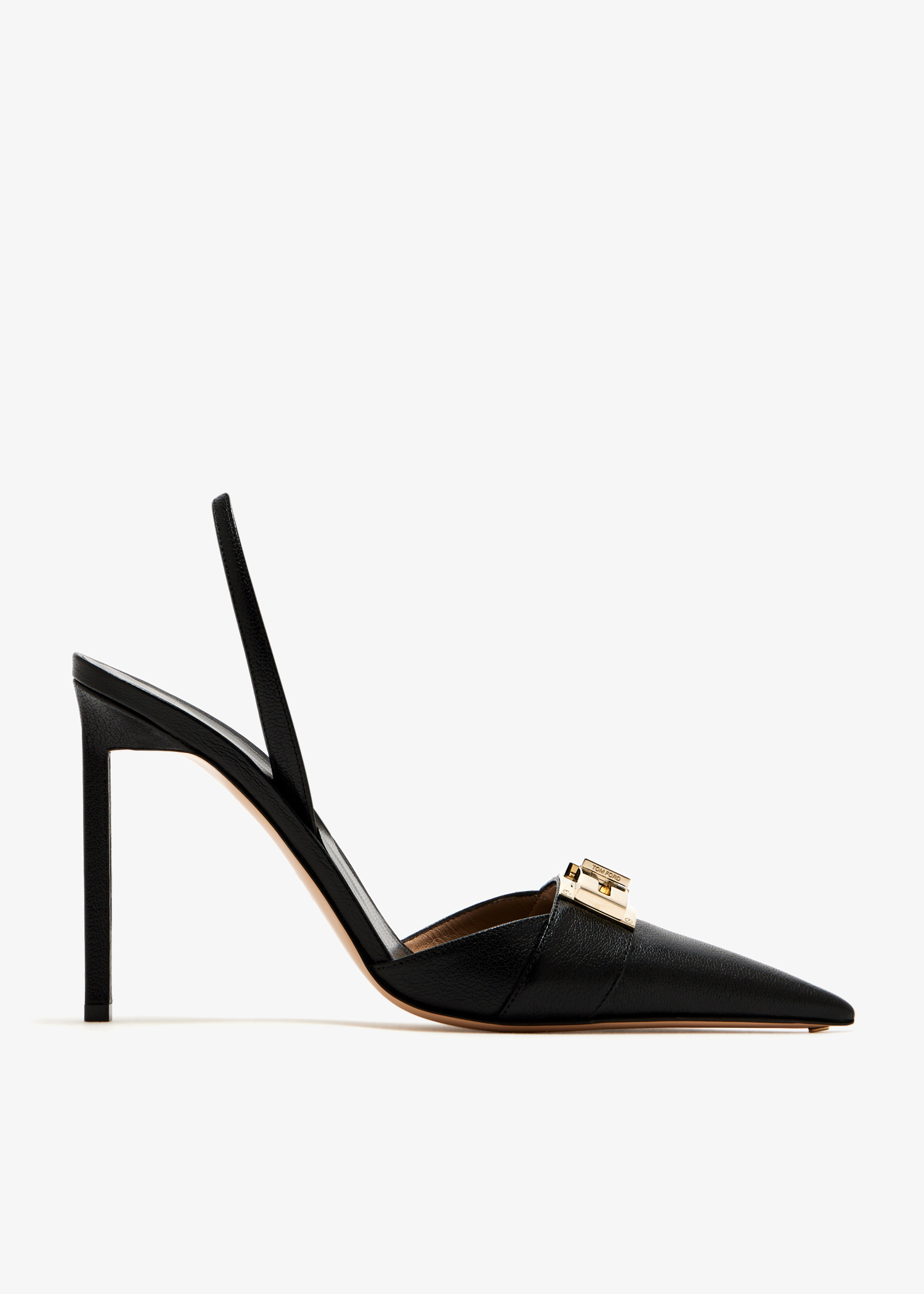 

T-Latch slingback pumps, Black