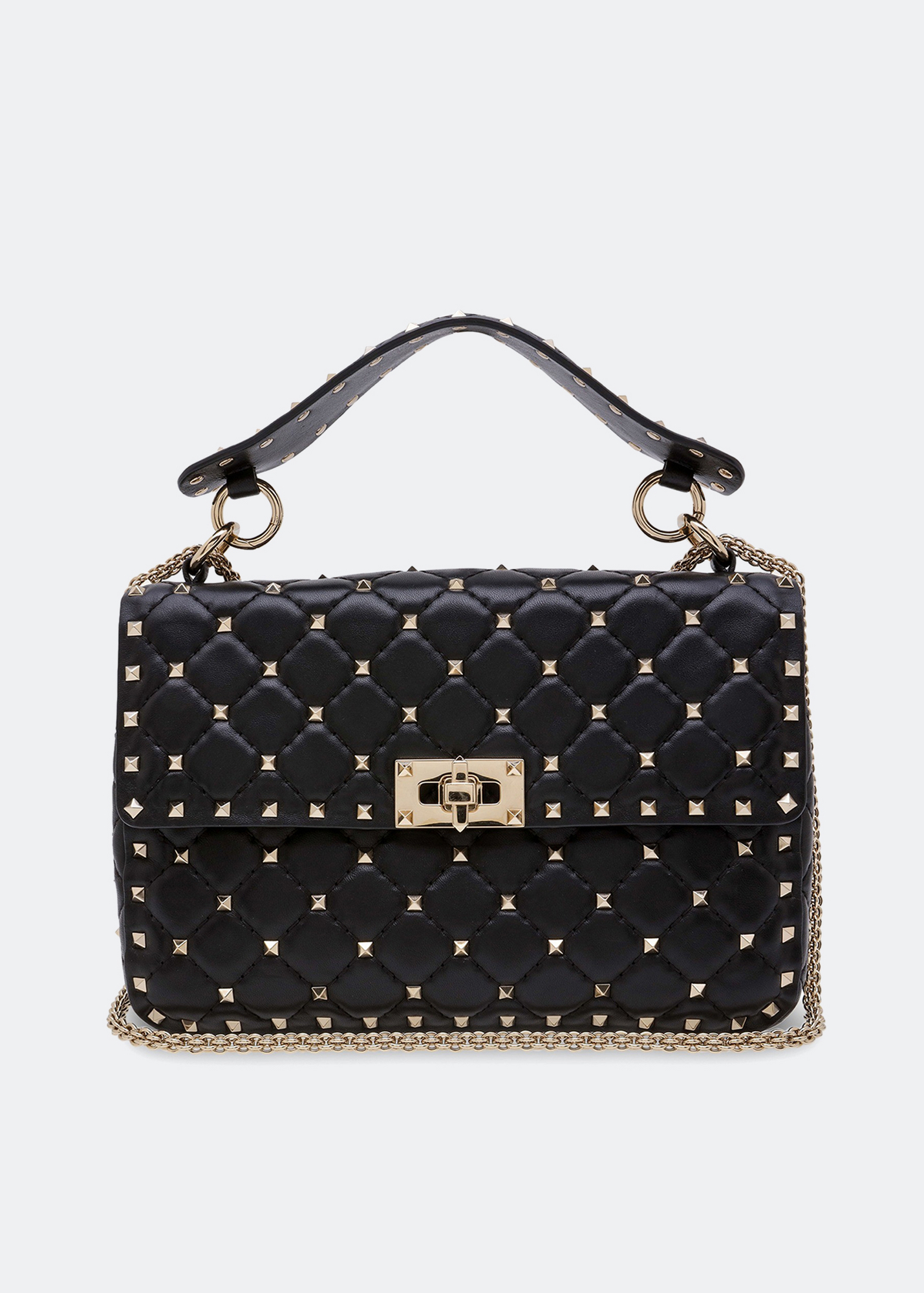 

Rockstud Spike medium shoulder bag, Black