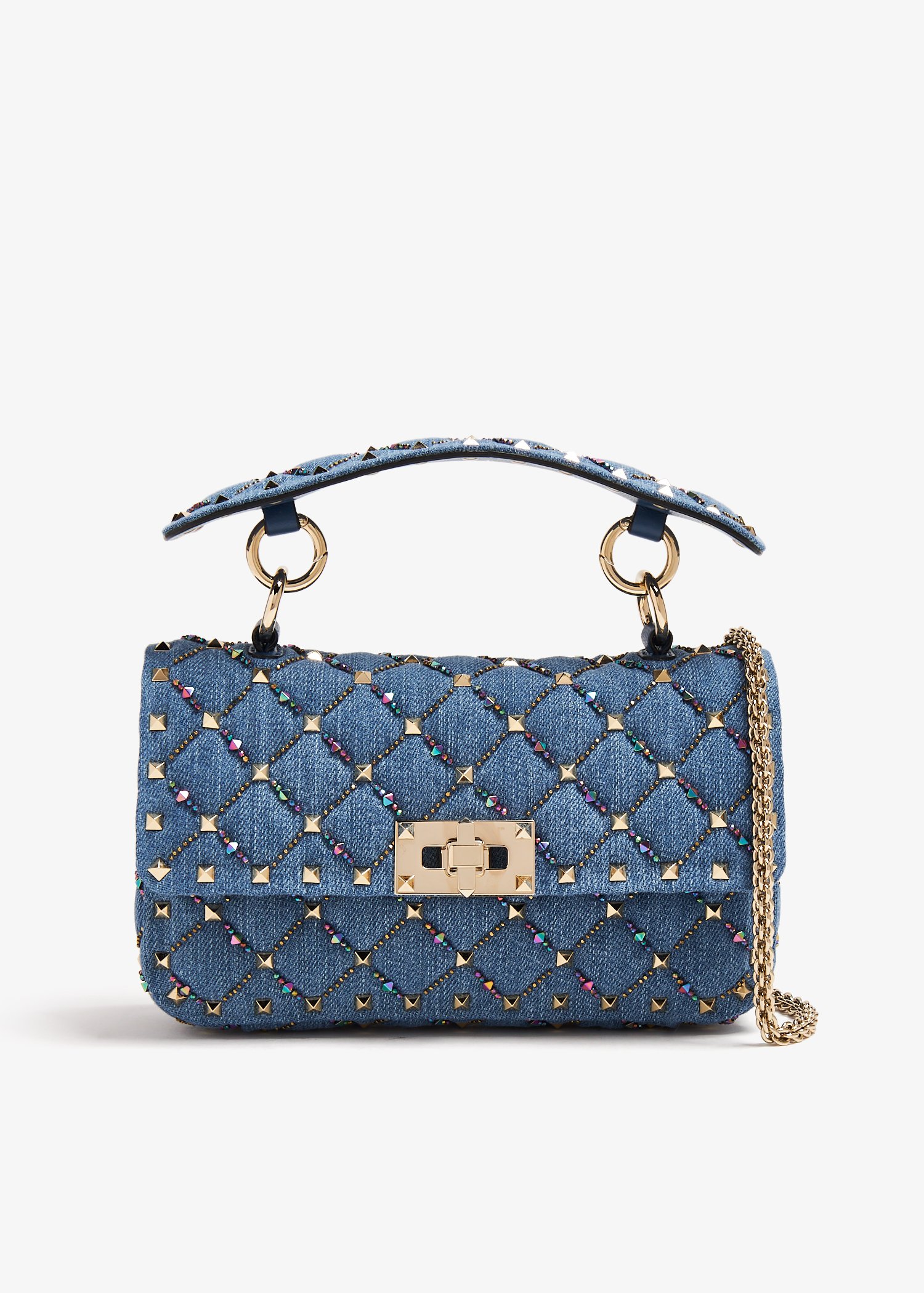 

Rockstud Spike small shoulder bag, Blue