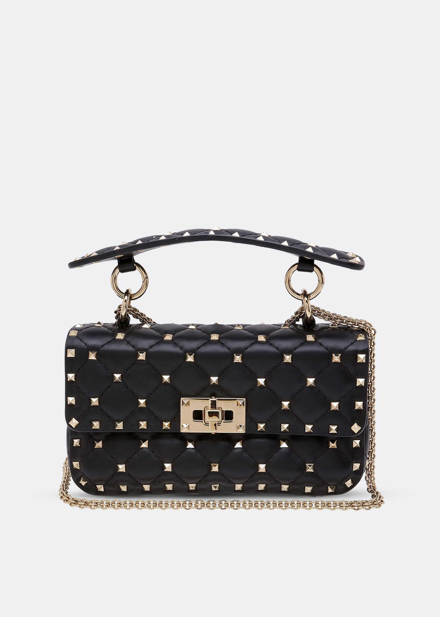 

Rockstud Spike small shoulder bag, Black