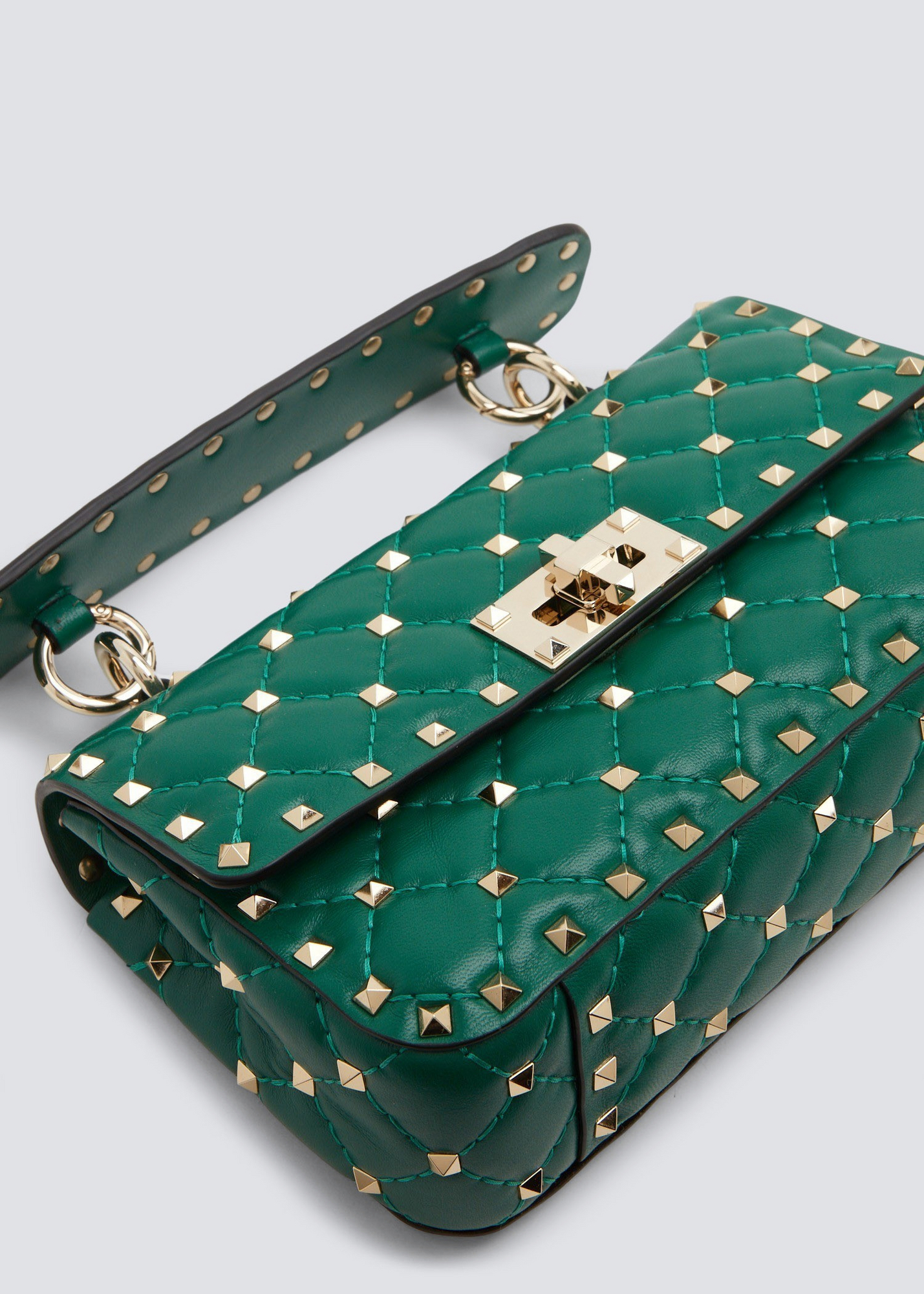 

Rockstud Spike small shoulder bag, Green