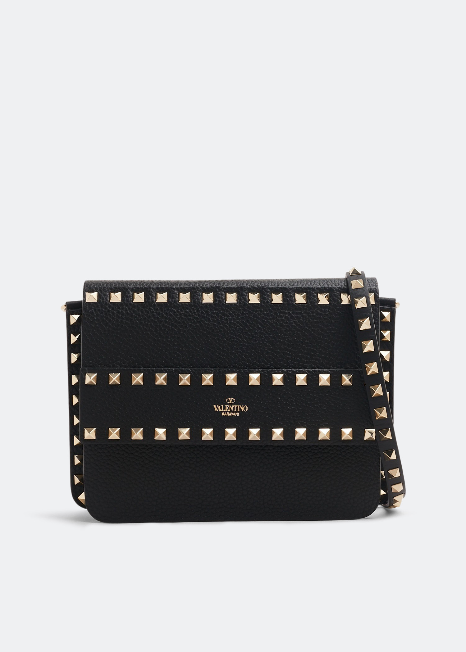 

ROCKSTUD SHOULDER BAG, Black