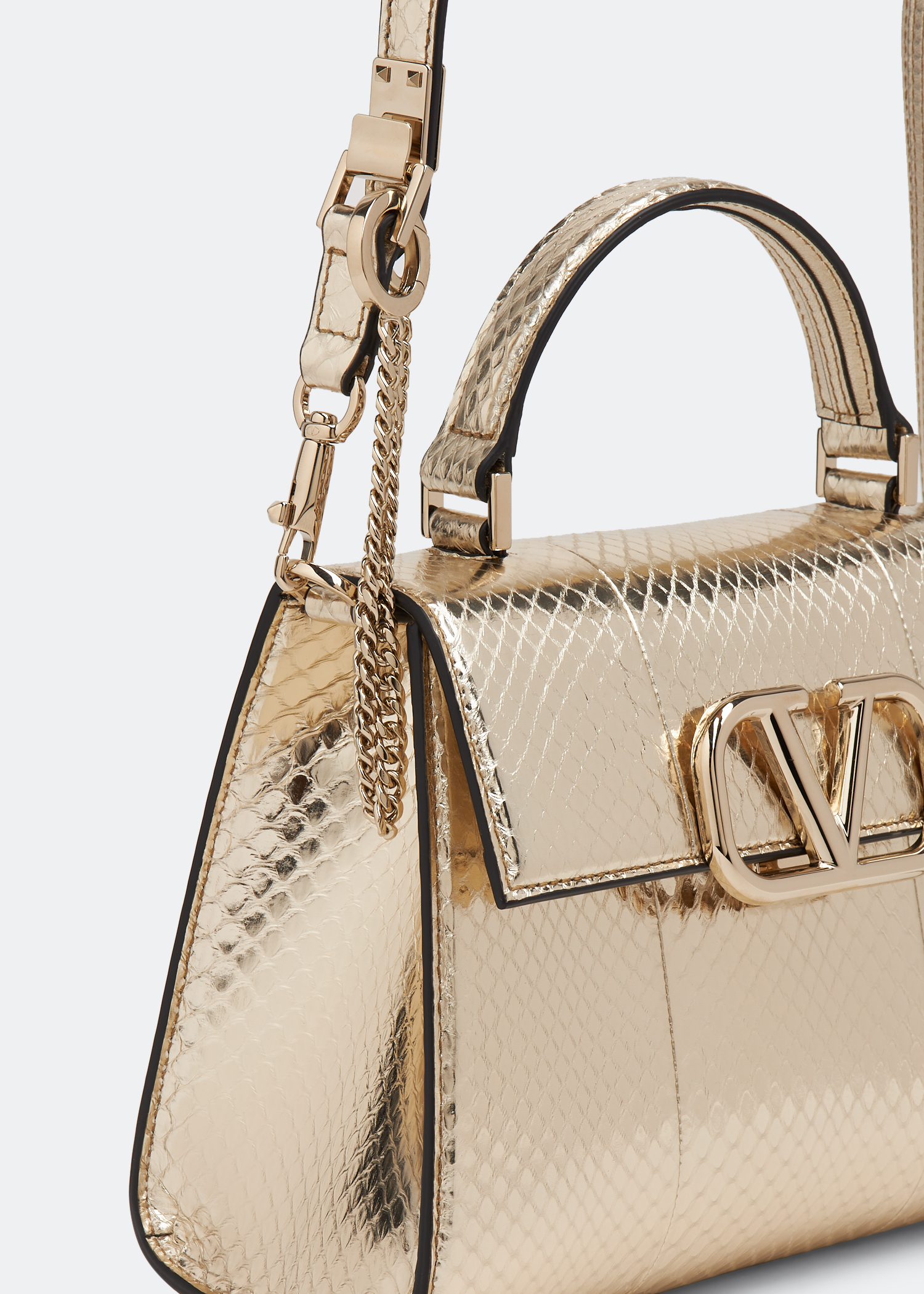 

VSling top handle bag, Gold