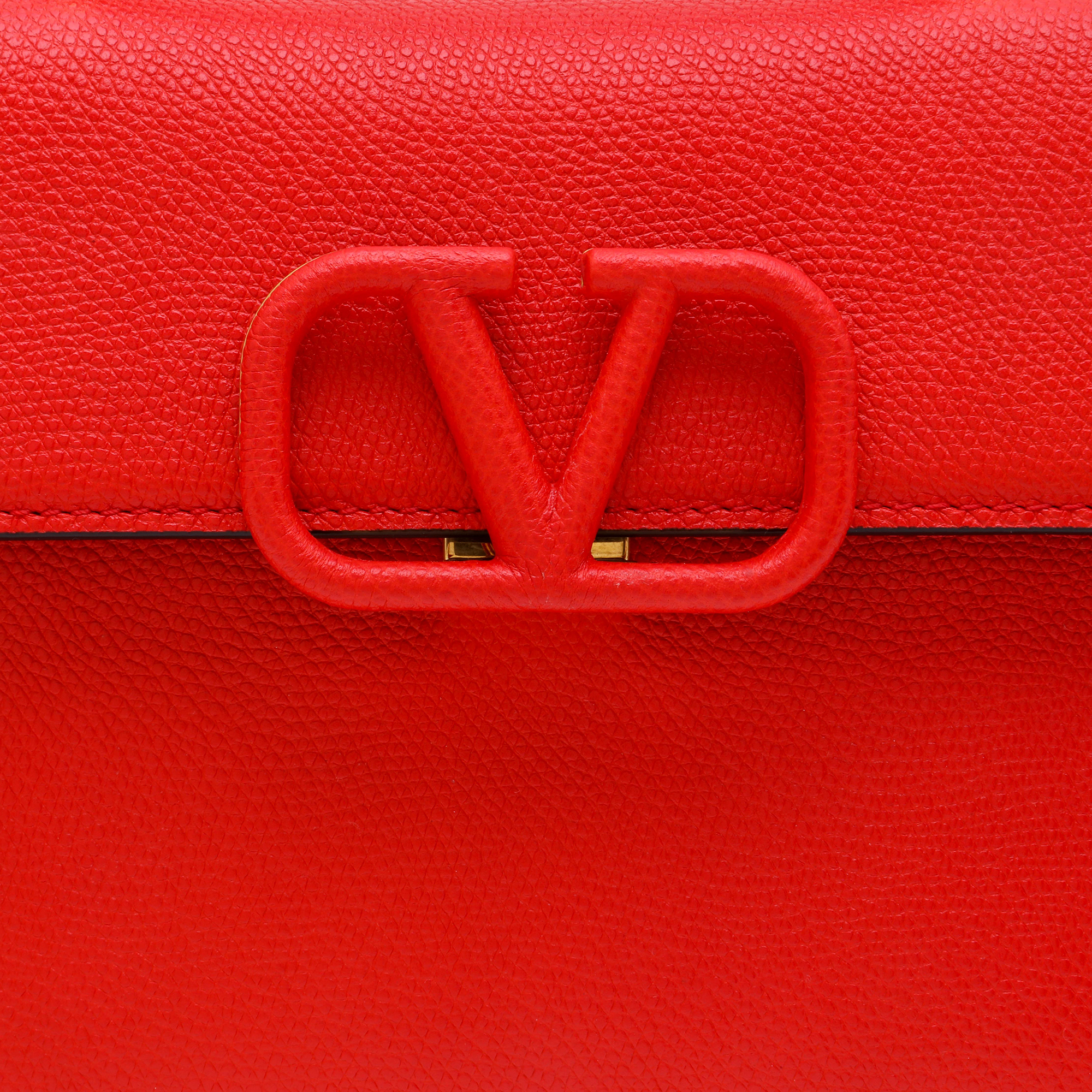 

Vsling leather tote bag, Red