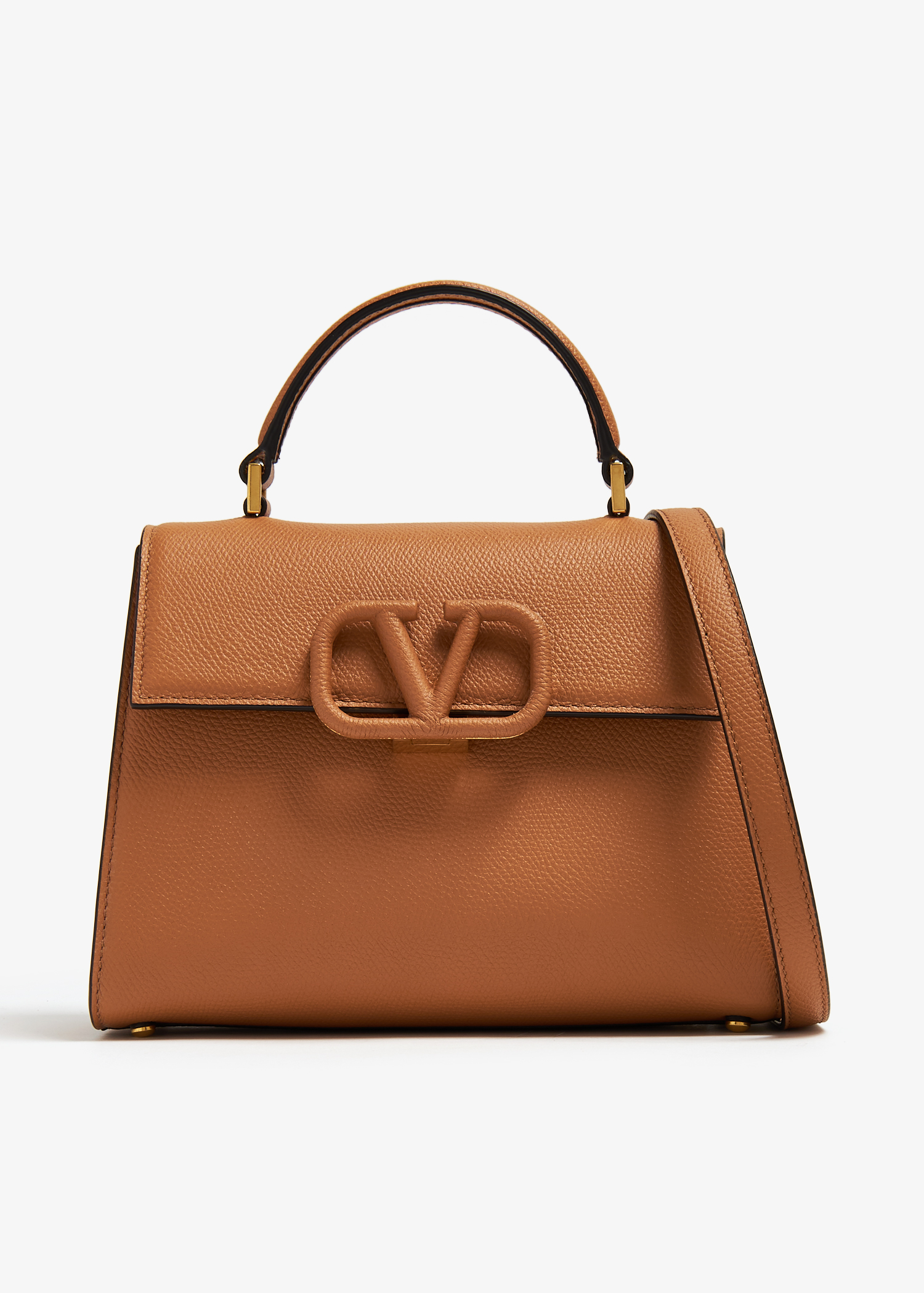 

VSling small top handle bag, Brown