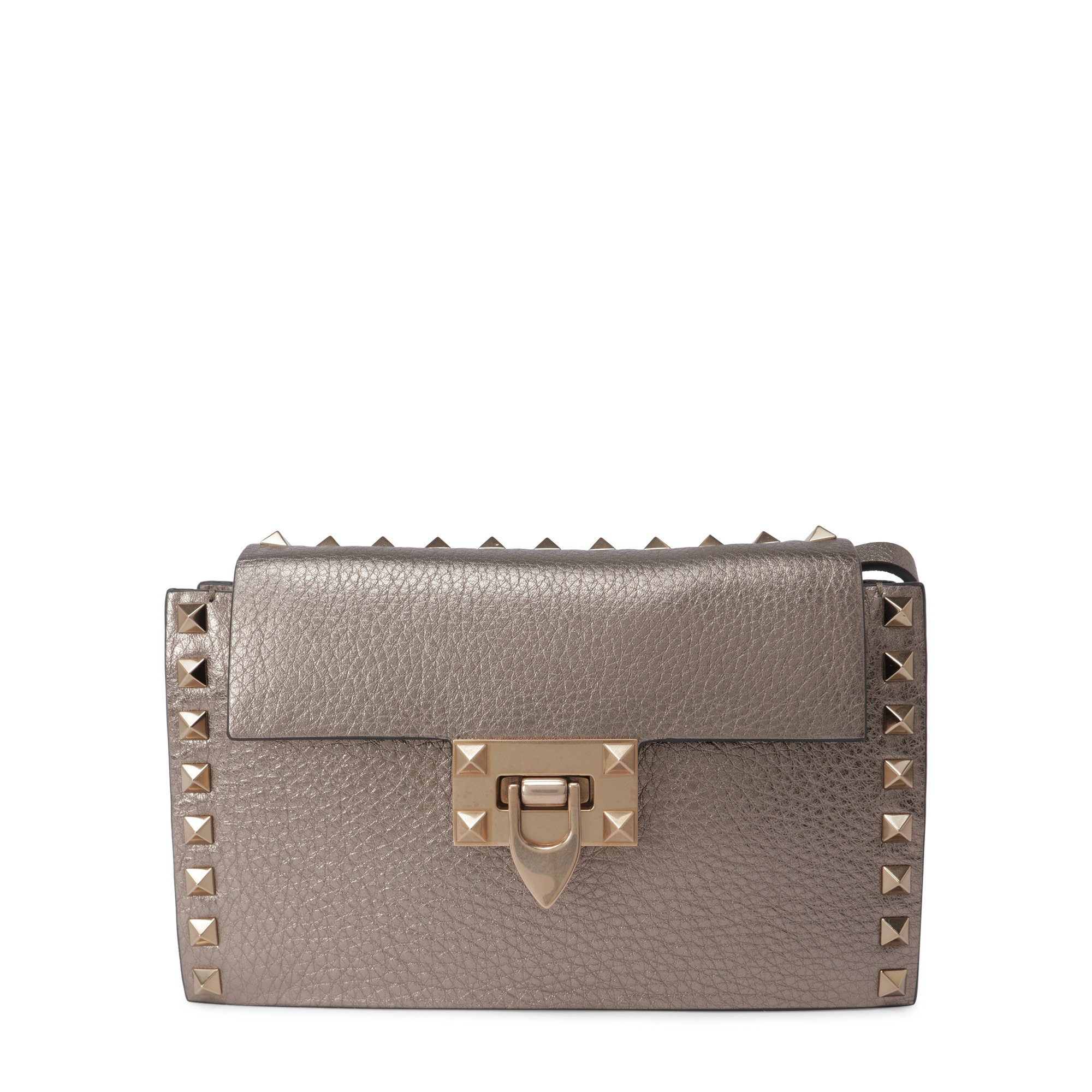 

Rockstud shoulder bag, Metallic