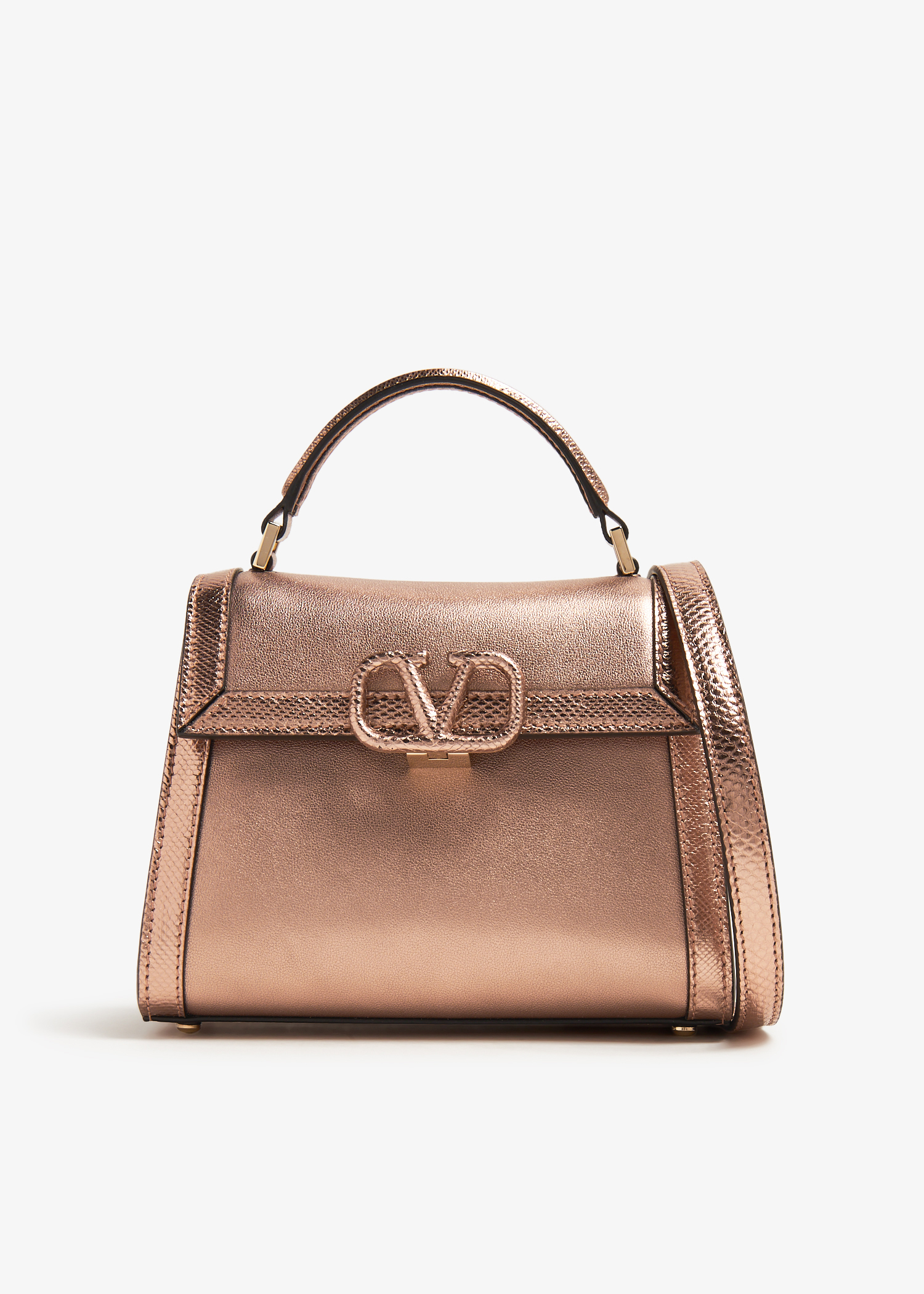 

VSling mini top-handle bag, Metallic