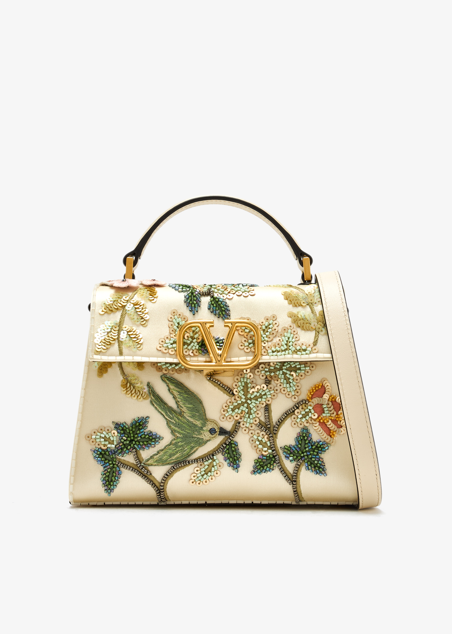 

VSling top handle bag, Cream