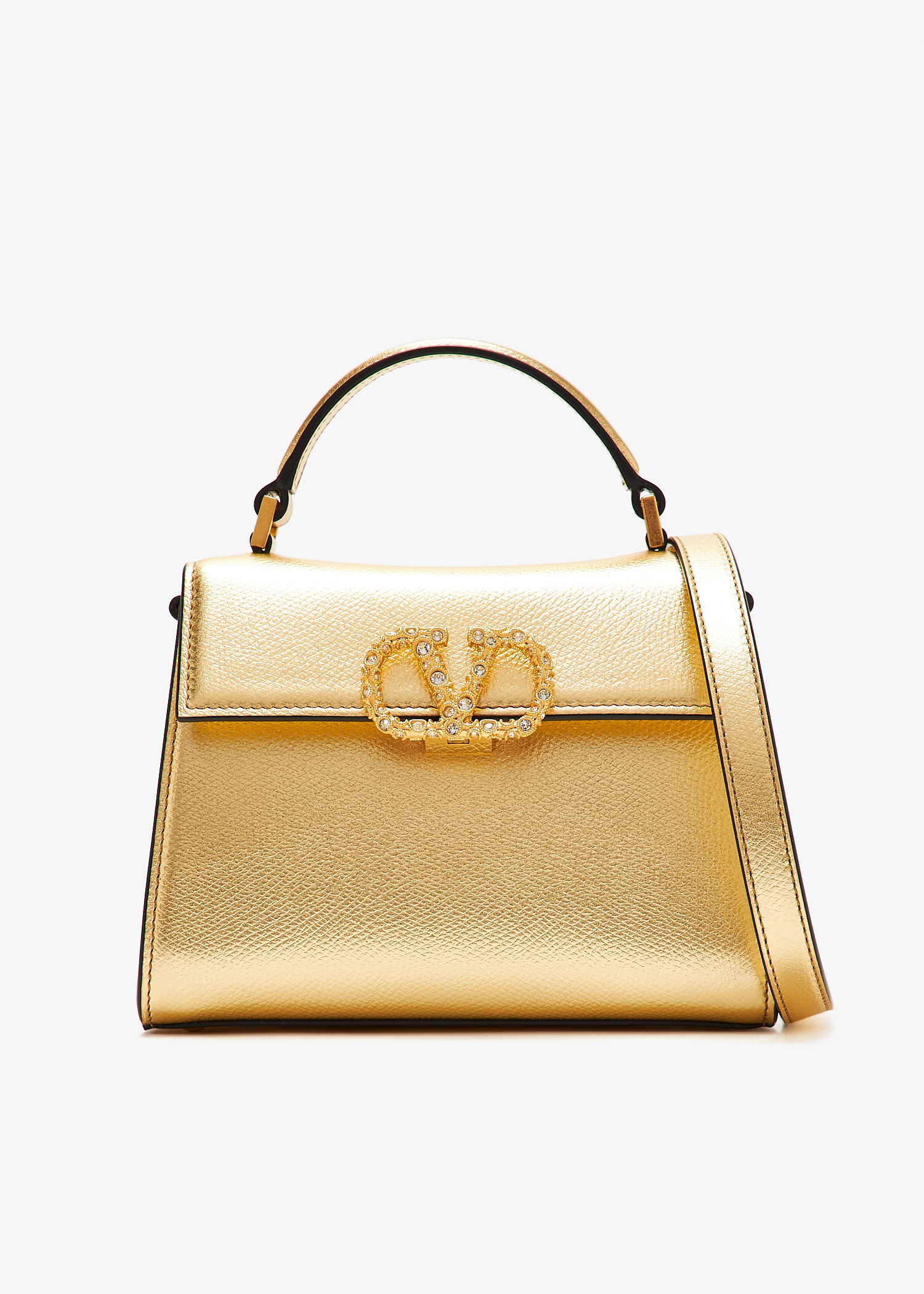 

VSling top handle bag, Gold