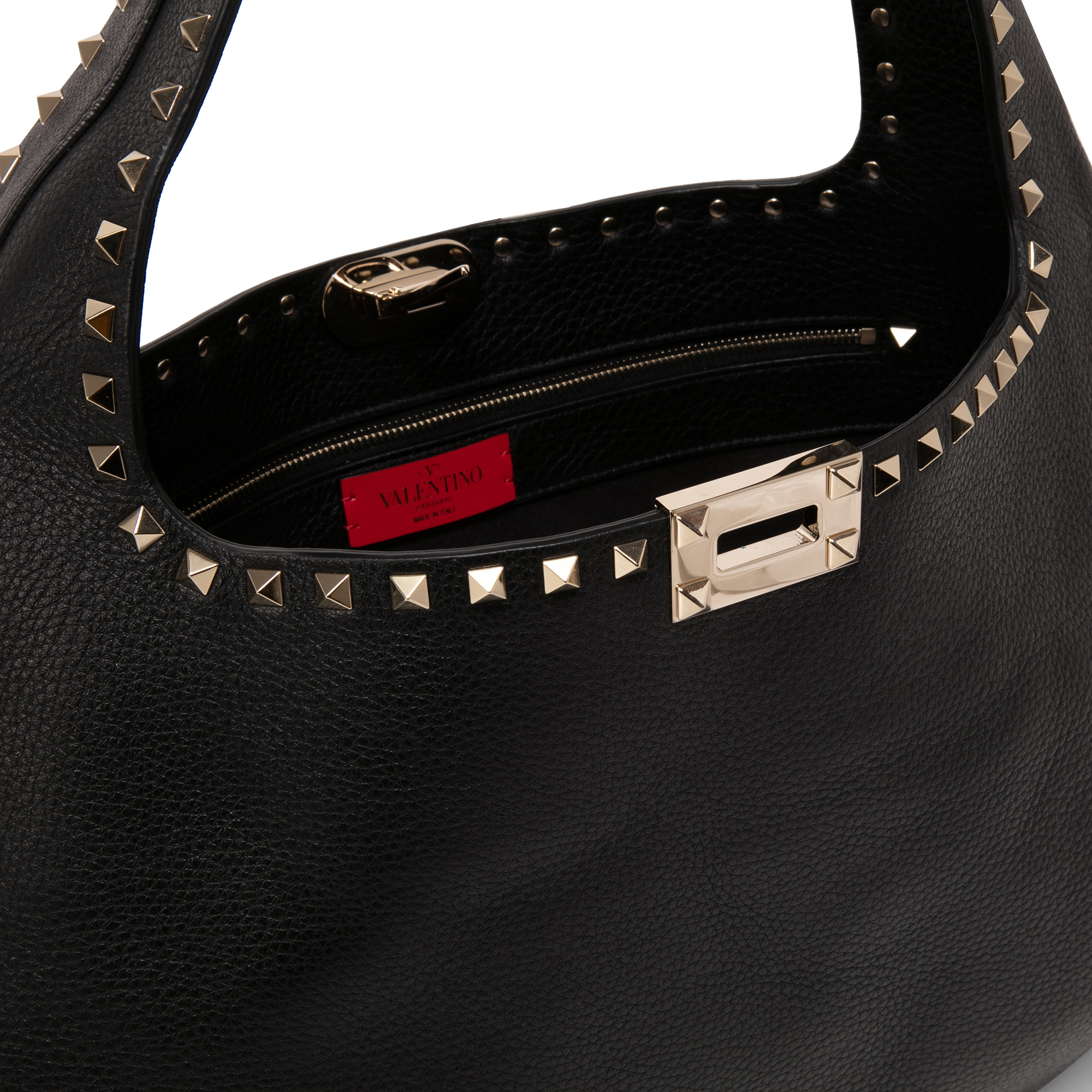 

Rockstud Hobo bag, Black