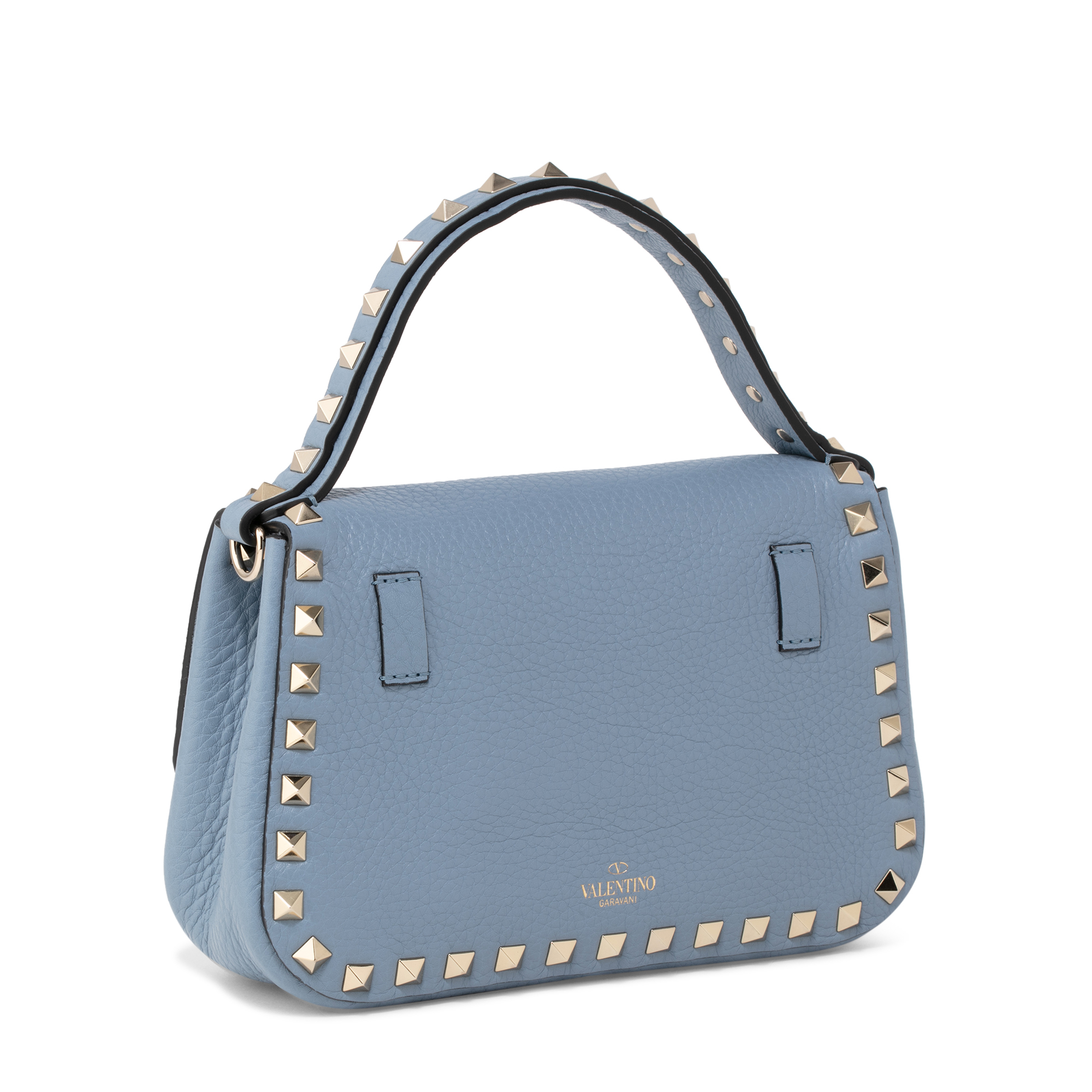 

Rockstud small top handle bag, Blue