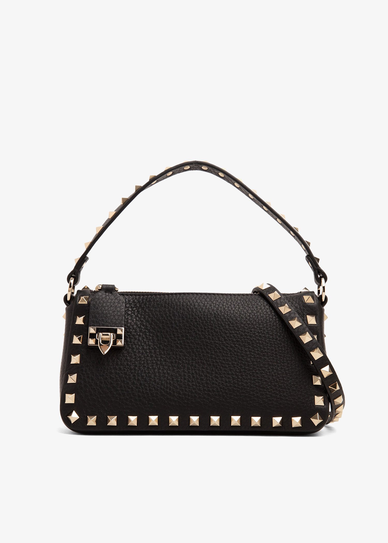 

Rockstud small crossbody bag, Black