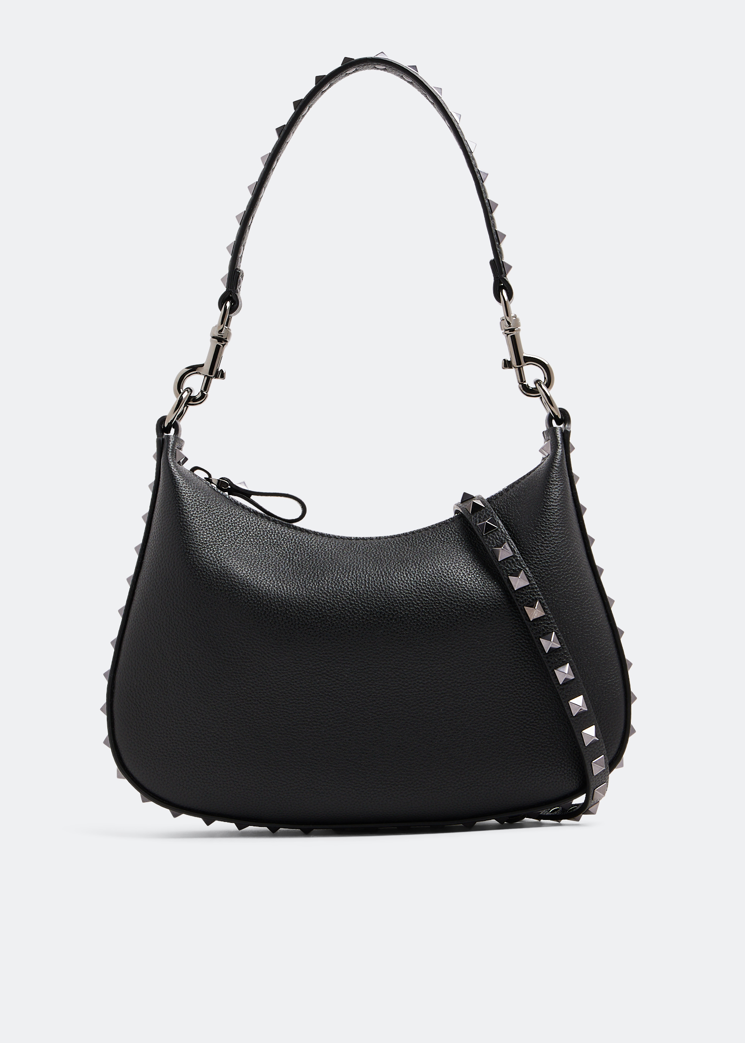 

Rockstud small hobo bag, Black