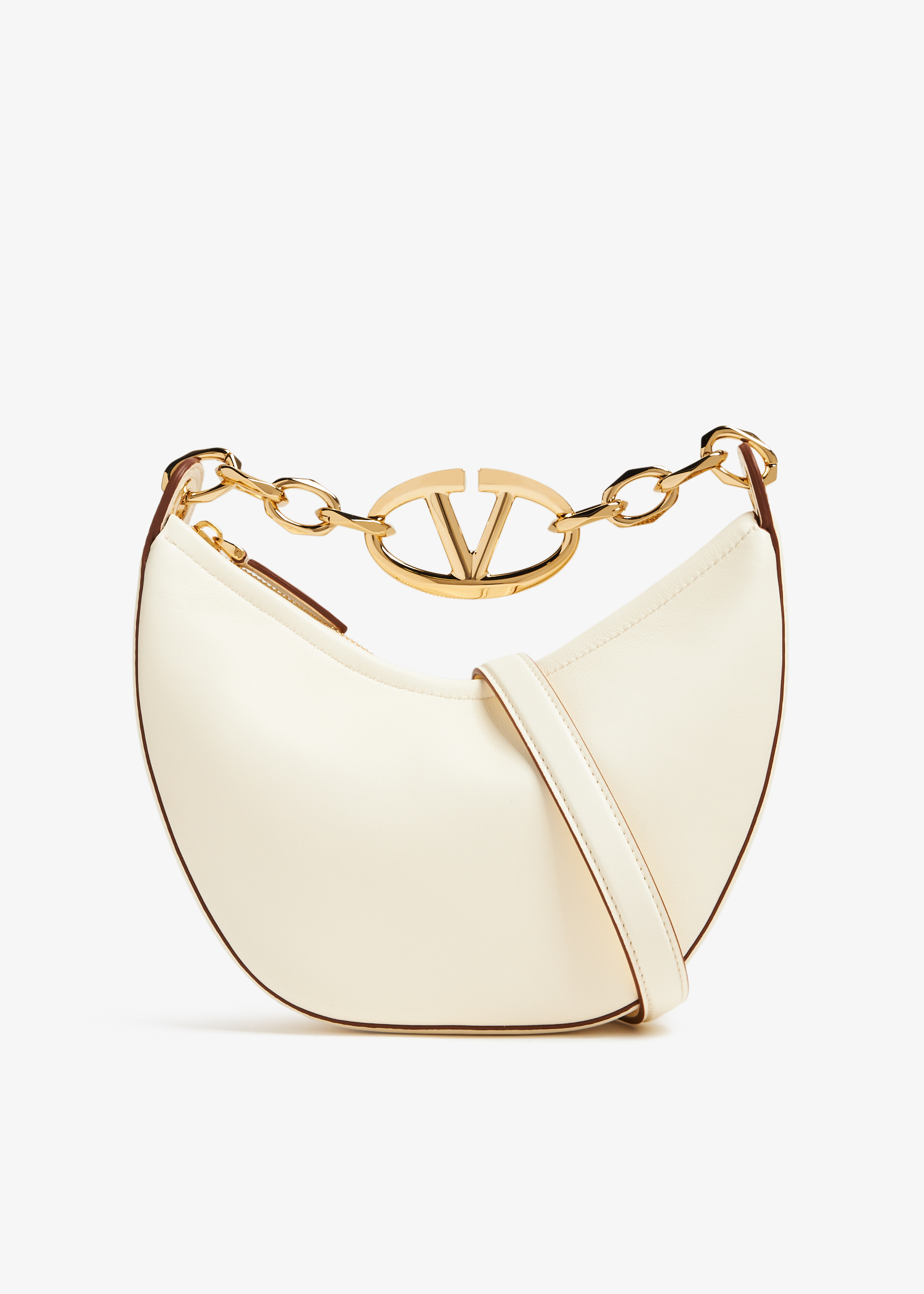 

VLogo Moon mini hobo bag, White