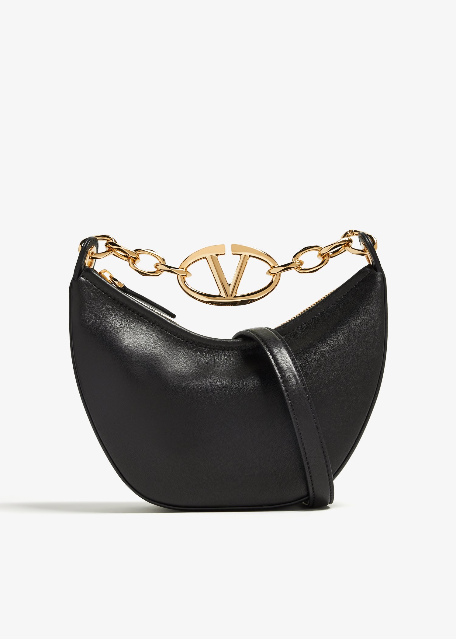 

VLogo Moon mini hobo bag, Black