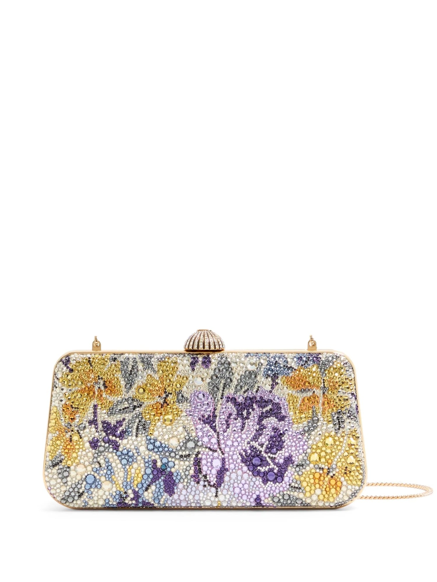 

Flower Rhinestone Clutch Bag, Multicolored