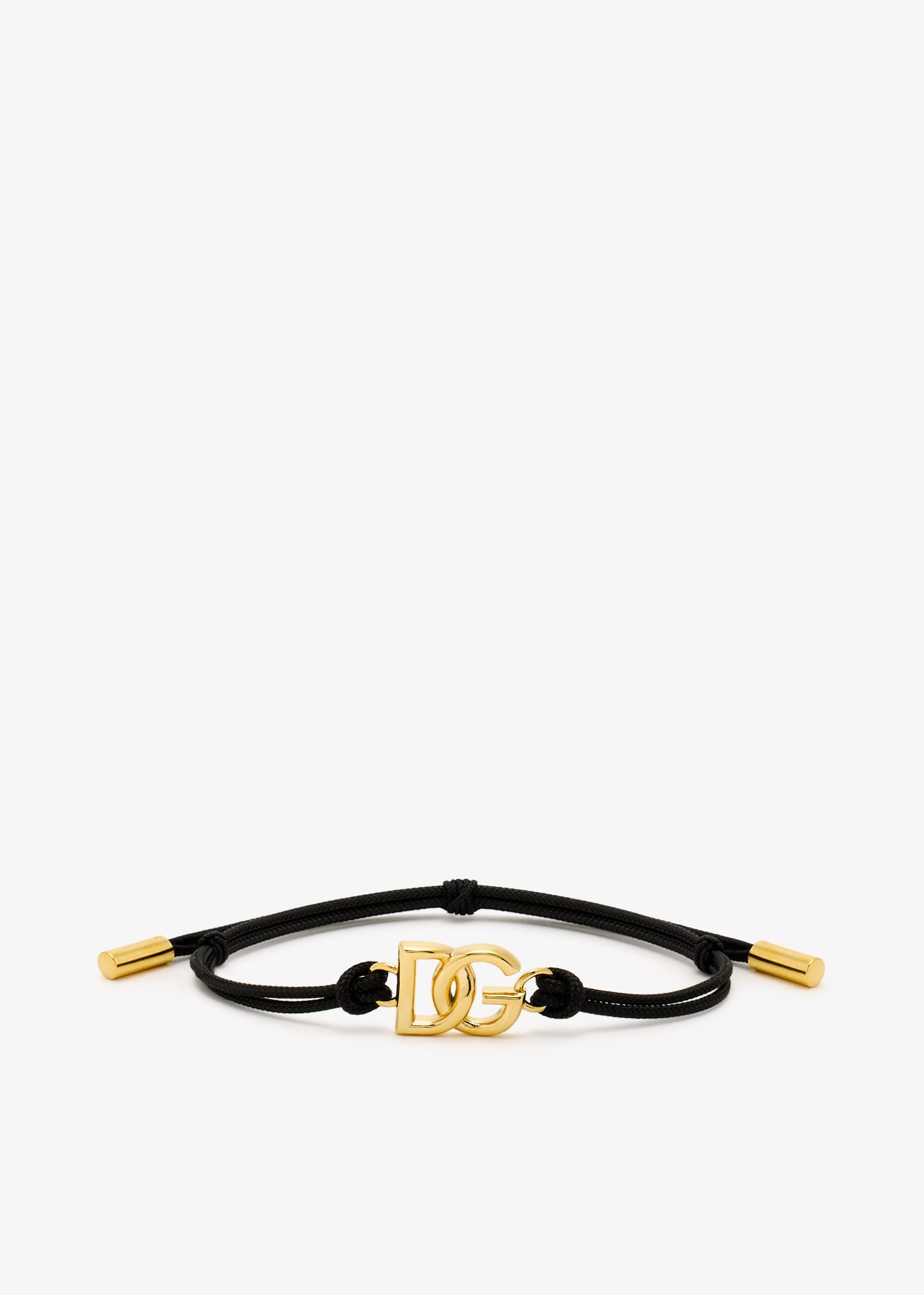 

DG logo cord bracelet, Black