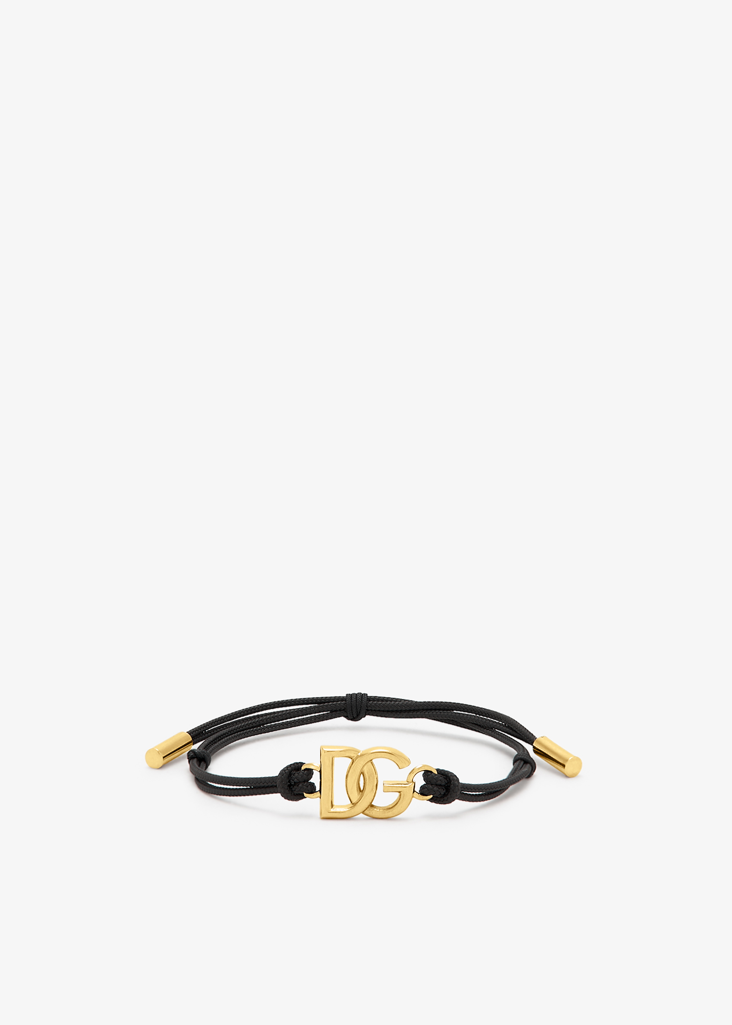 

DG logo cord bracelet, Black