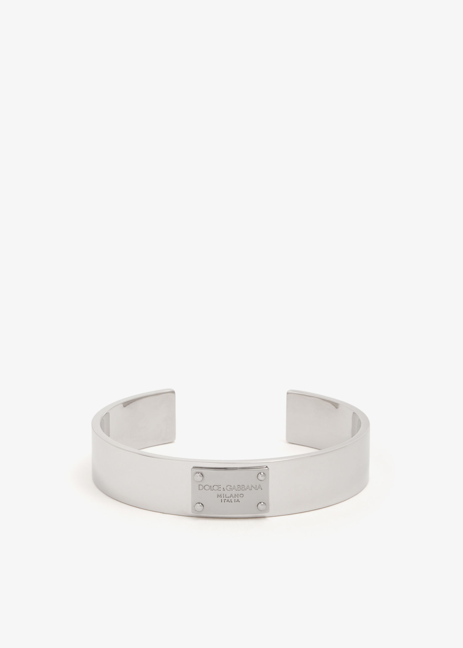 

Logo cuff, Silver