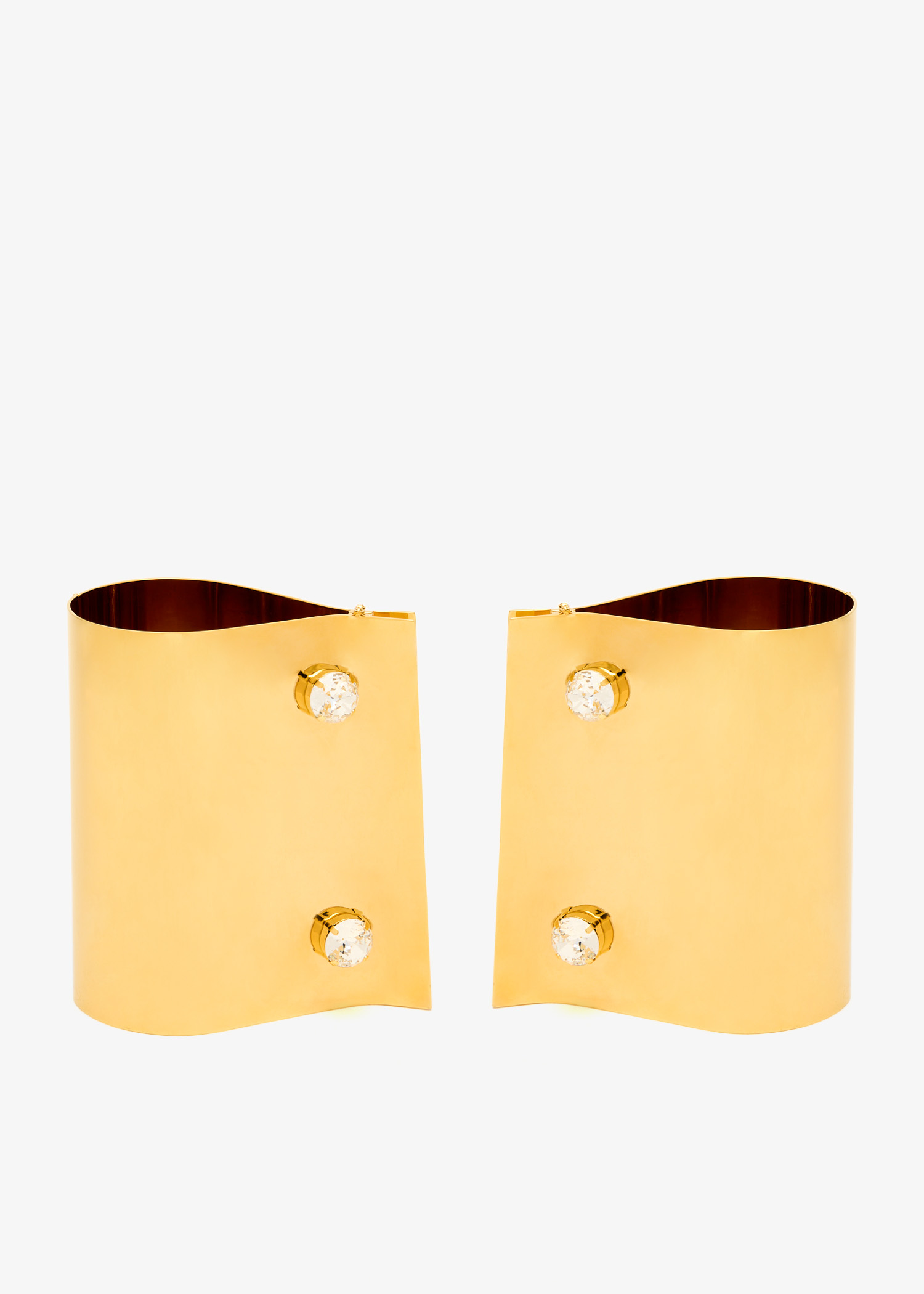 

Rigid metal cuffs, Gold