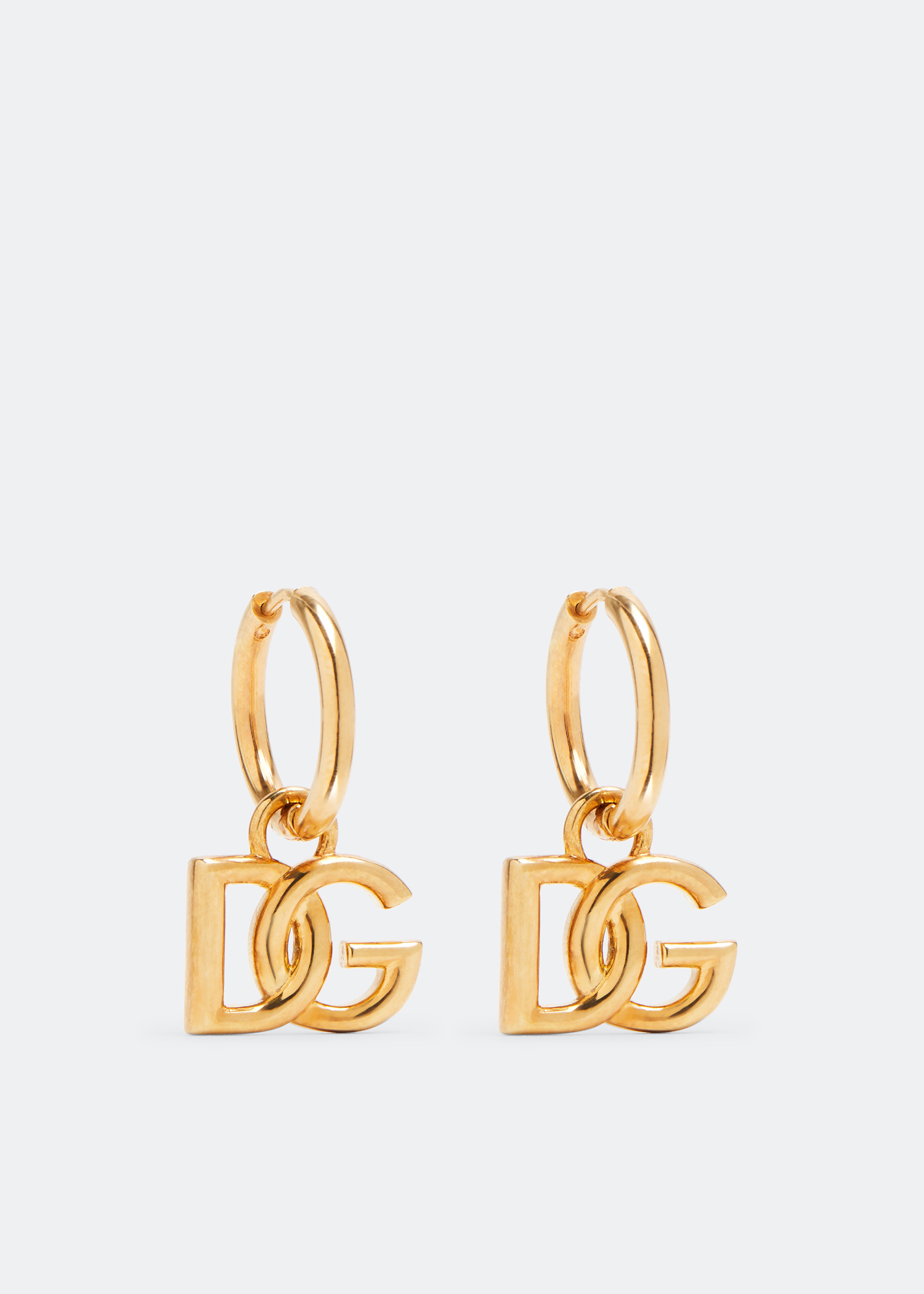 

DG logo hoop earrings, Gold