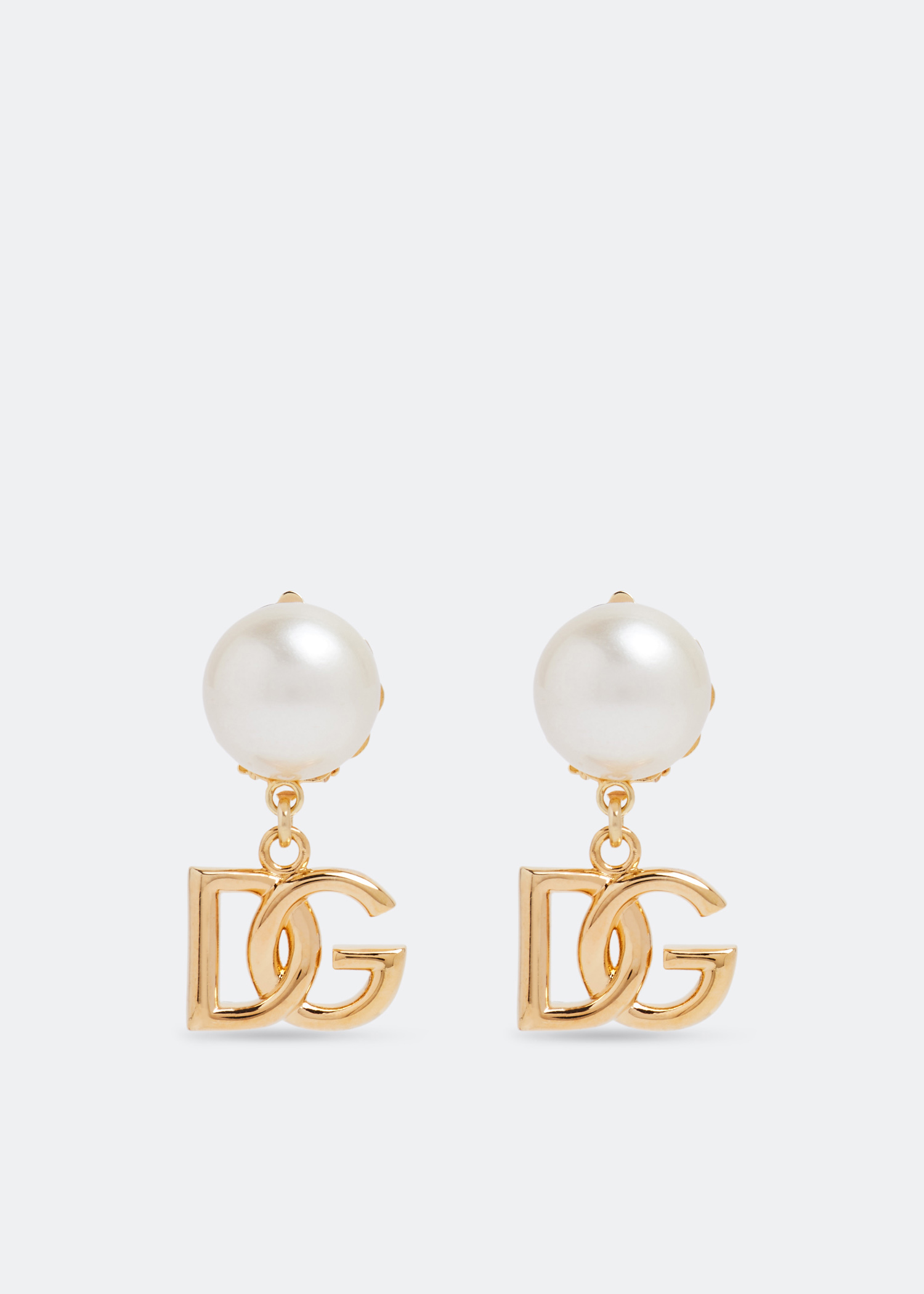 

DG pearl earrings, Gold