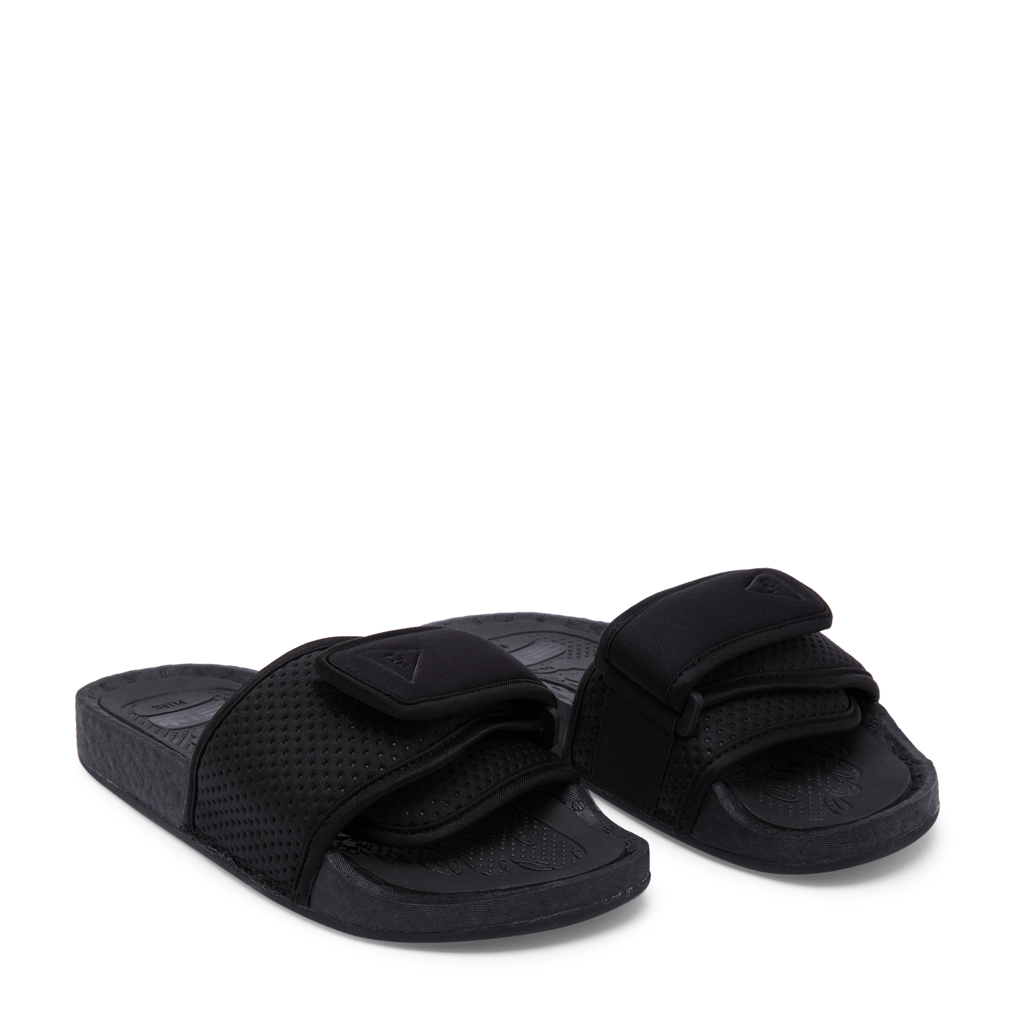 

x Pharrell Williams Boost slides, Black