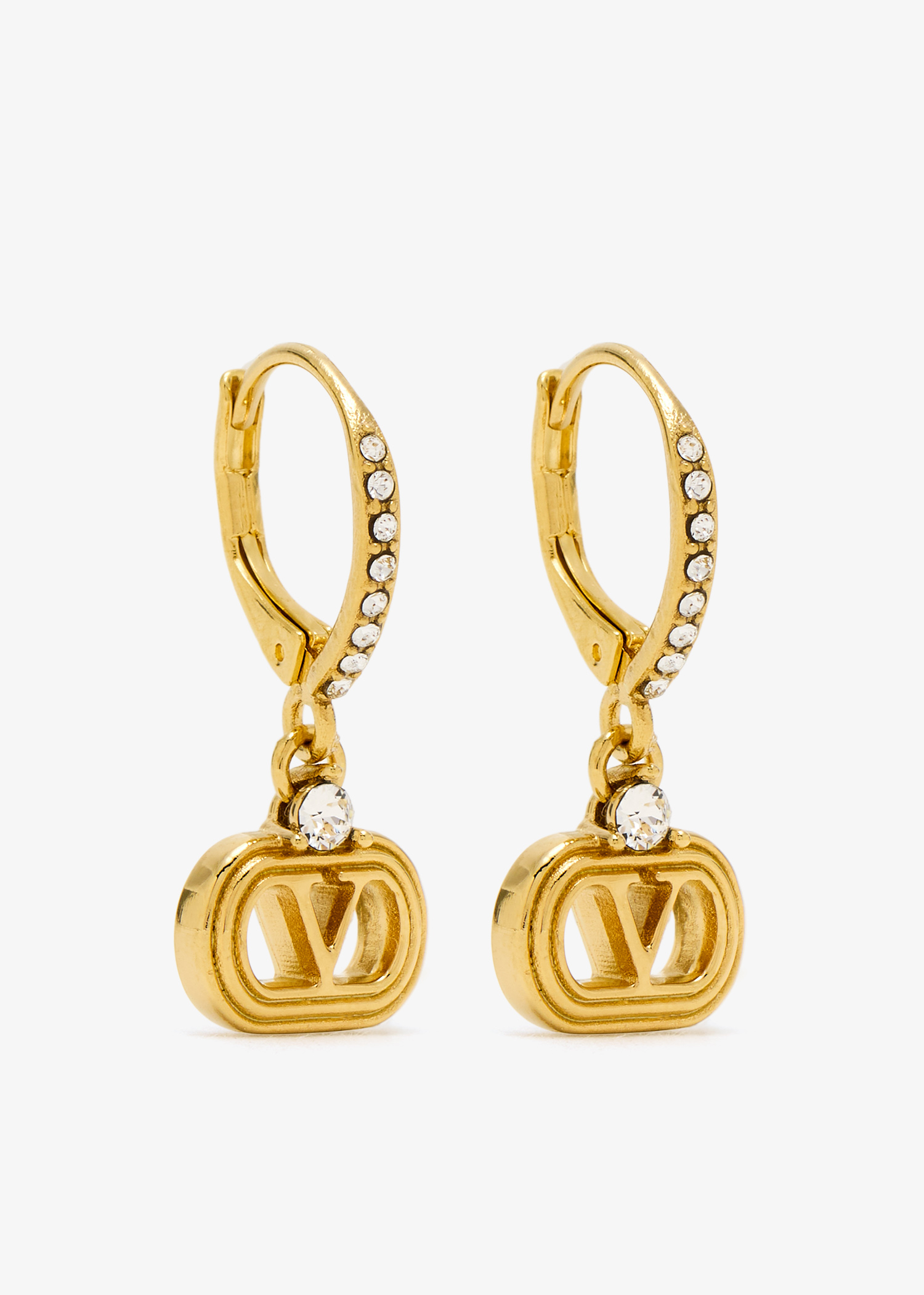 

Ovalette earrings, Gold