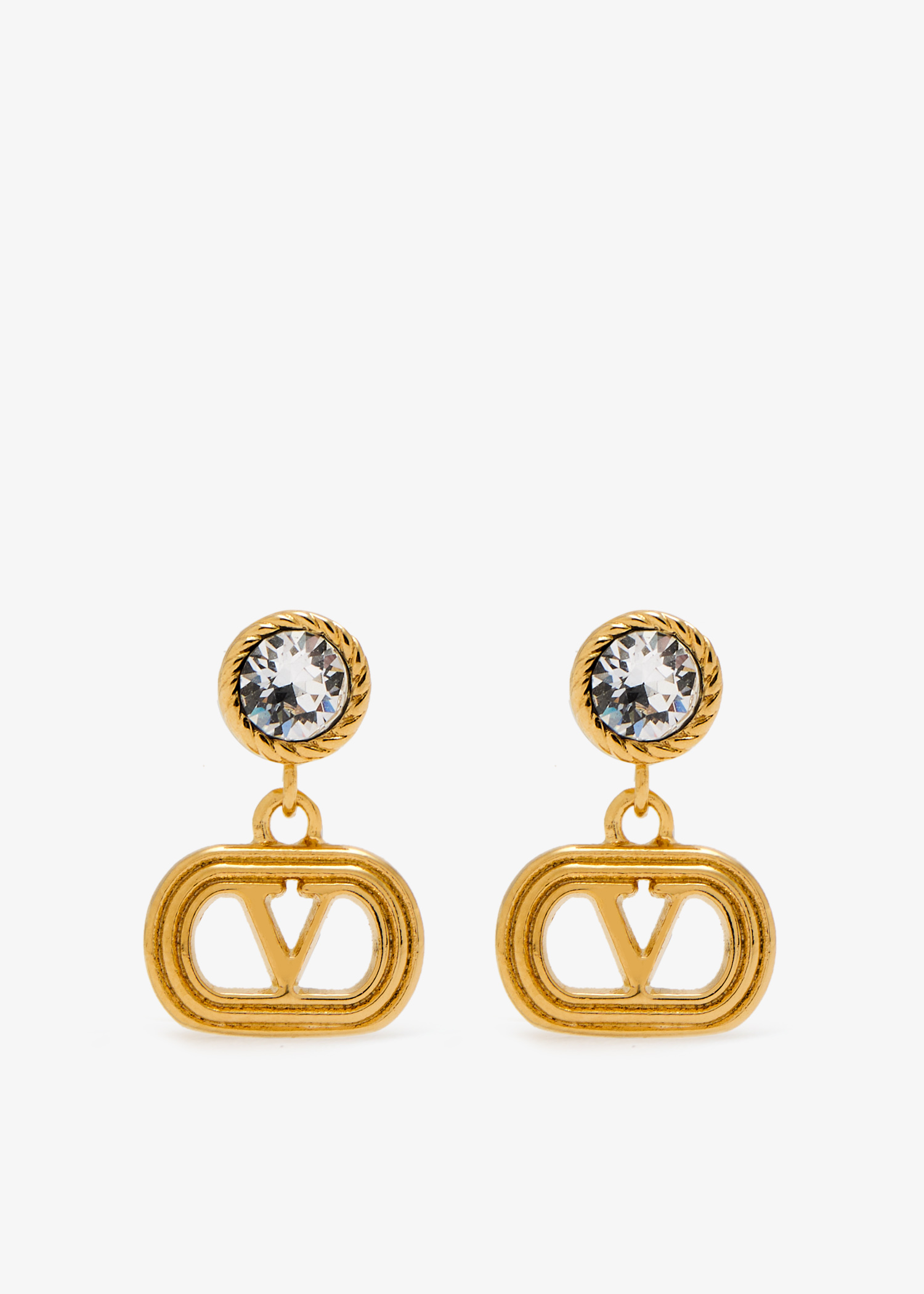

Ovalette earrings, Gold