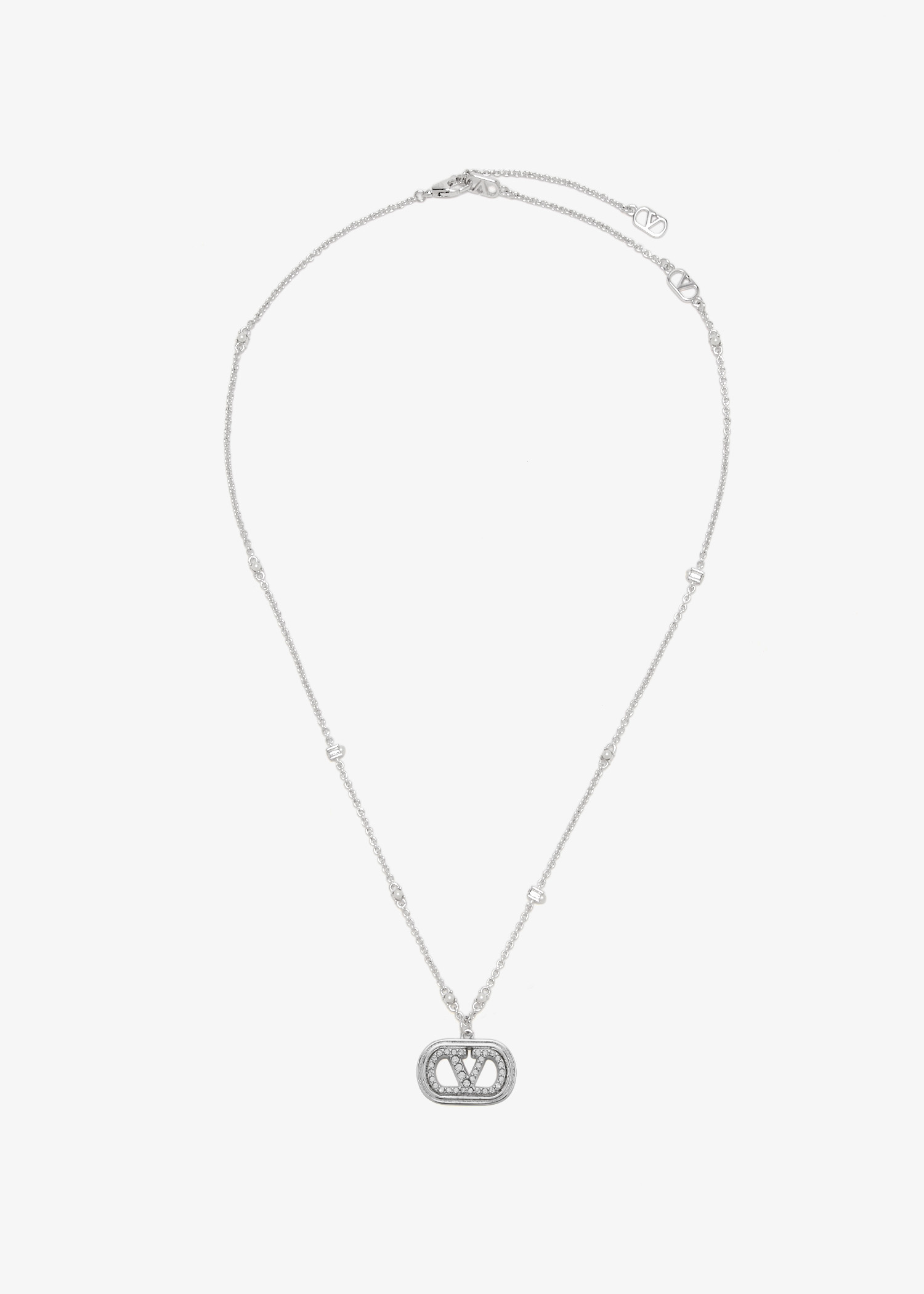 

VLogo Signature necklace, Silver