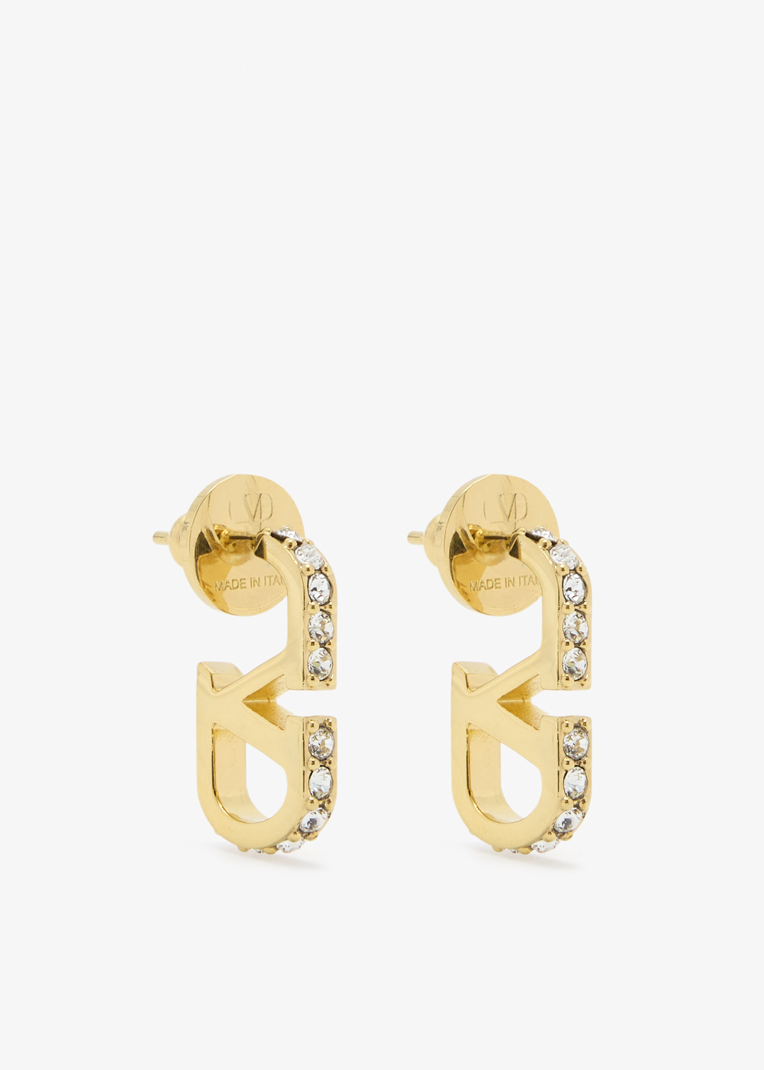 

VLogo Signature earrings, Gold