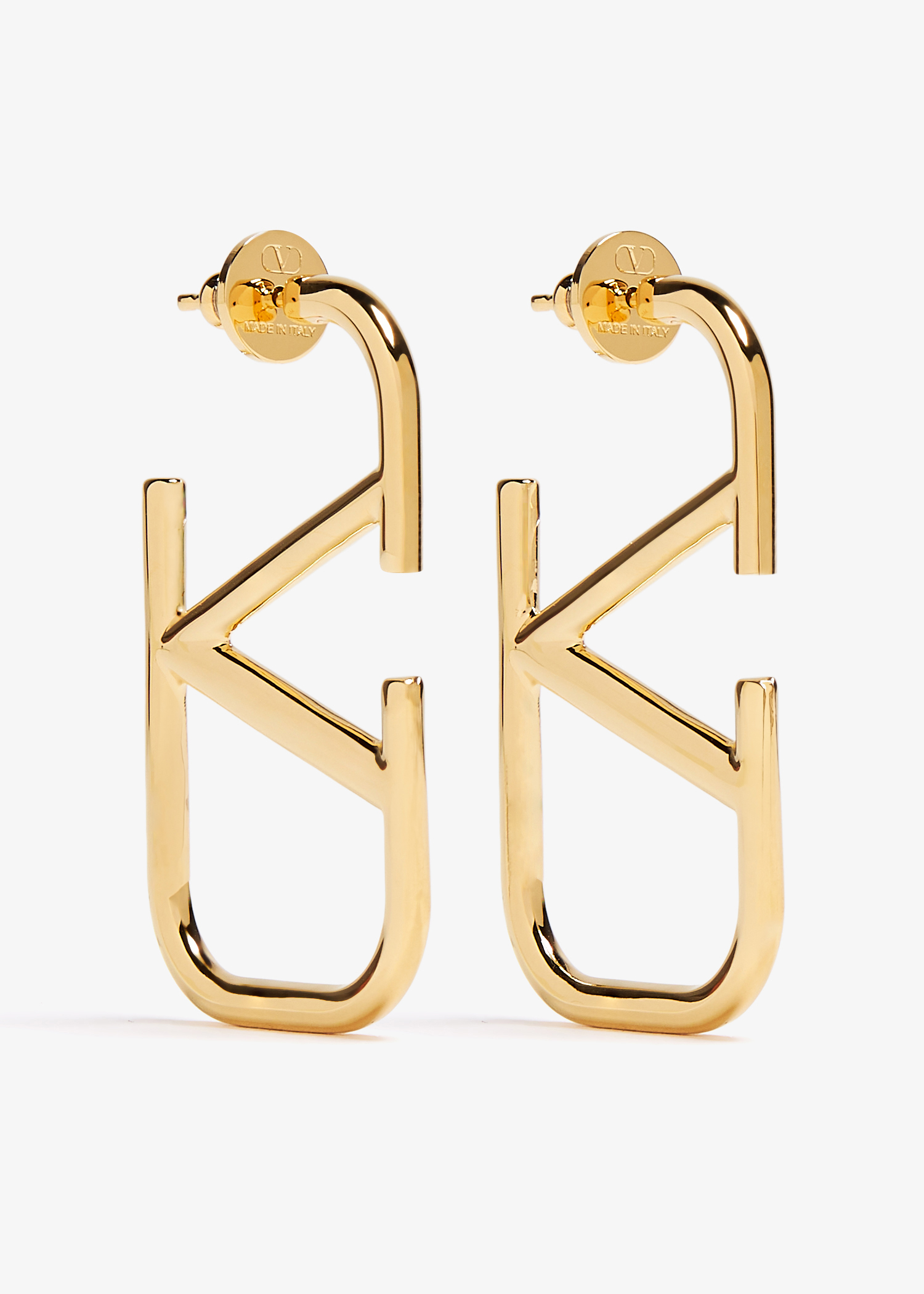 

VLogo Signature earrings, Gold