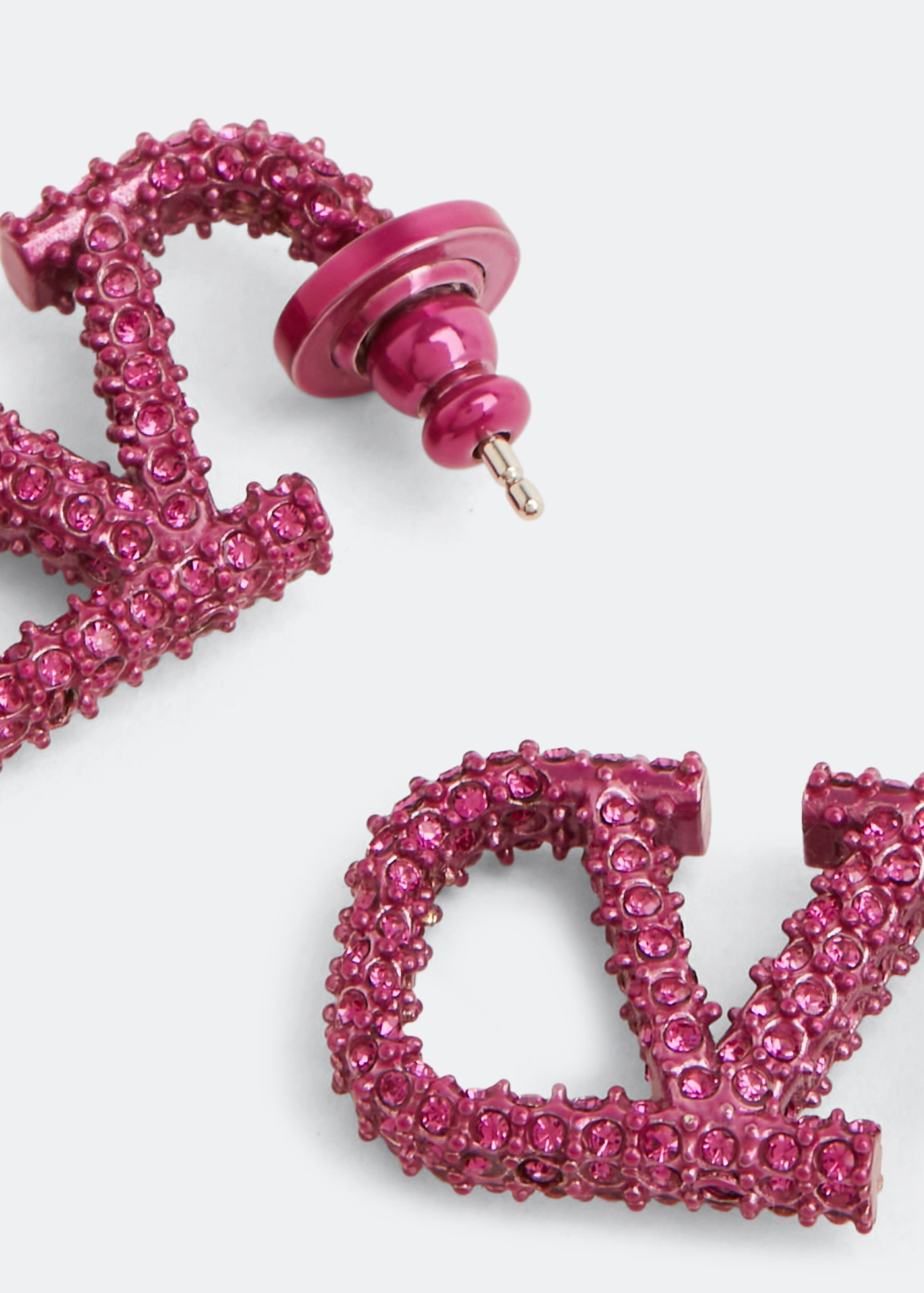 

VLogo Signature earrings, Pink