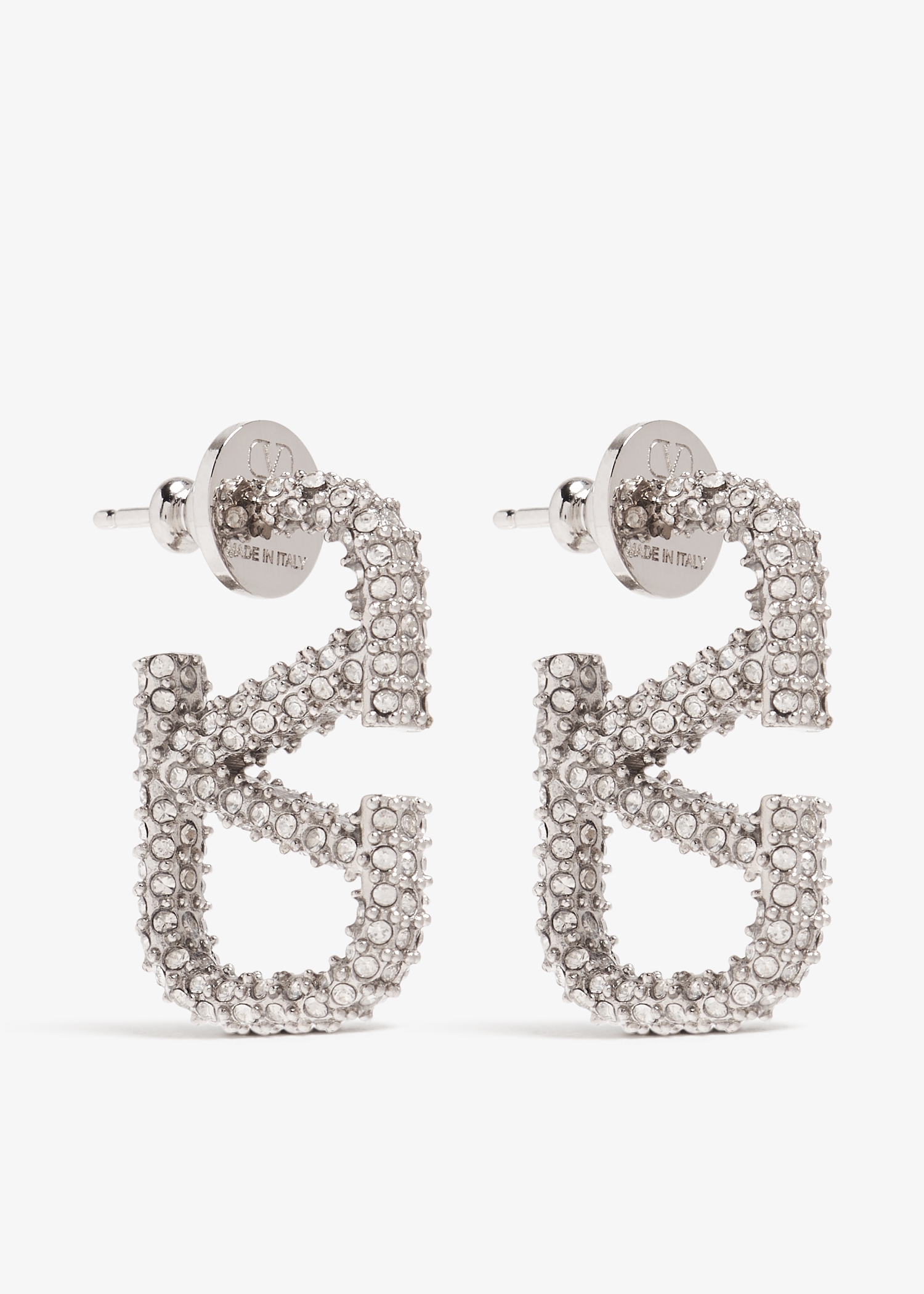 

VLogo Signature earrings, Silver