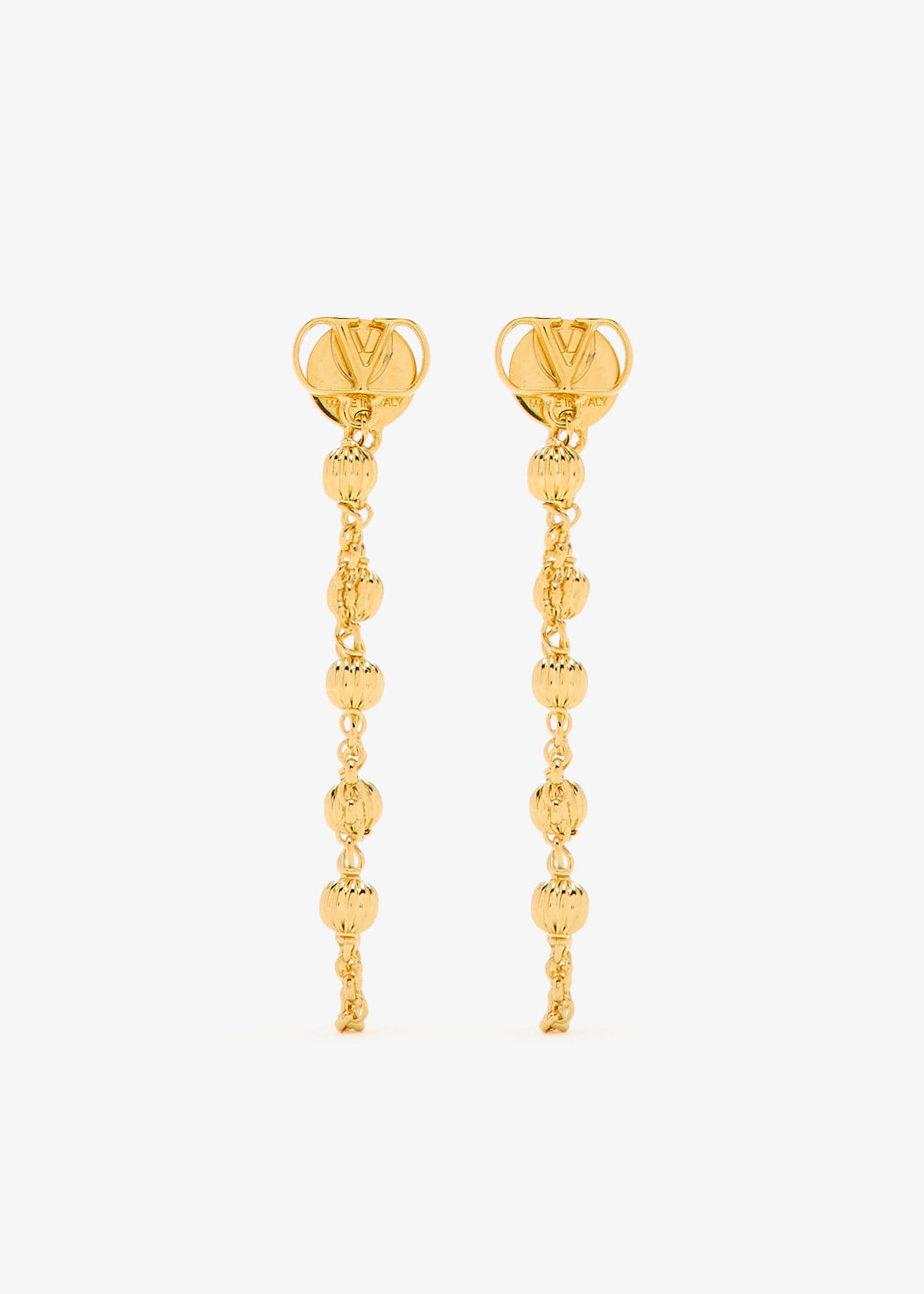 

VLogo Signature earrings, Gold