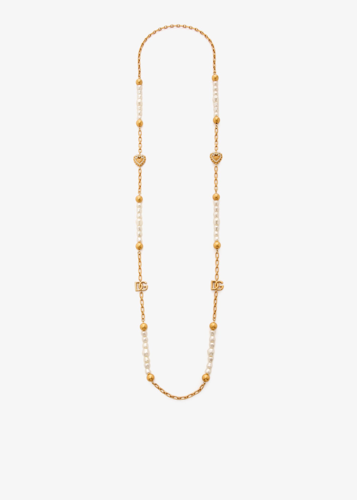 

DG rhinestone necklace, Gold